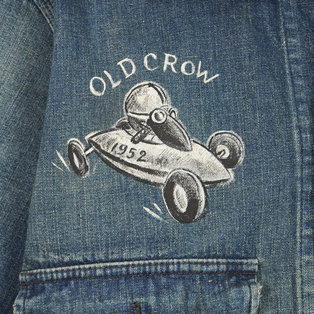 Old Crow Speed Shop by Glad Hand &amp; Co. Vintage Look Overall Work Jacket