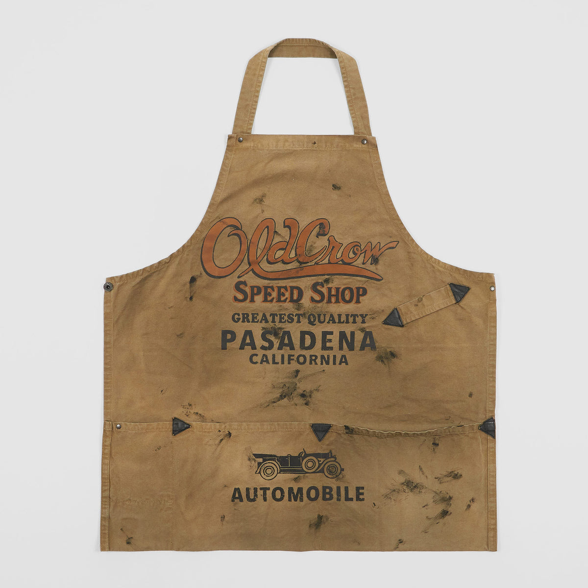 Old Crow Speed Shop by Glad Hand &amp; Co. Used Look Apron