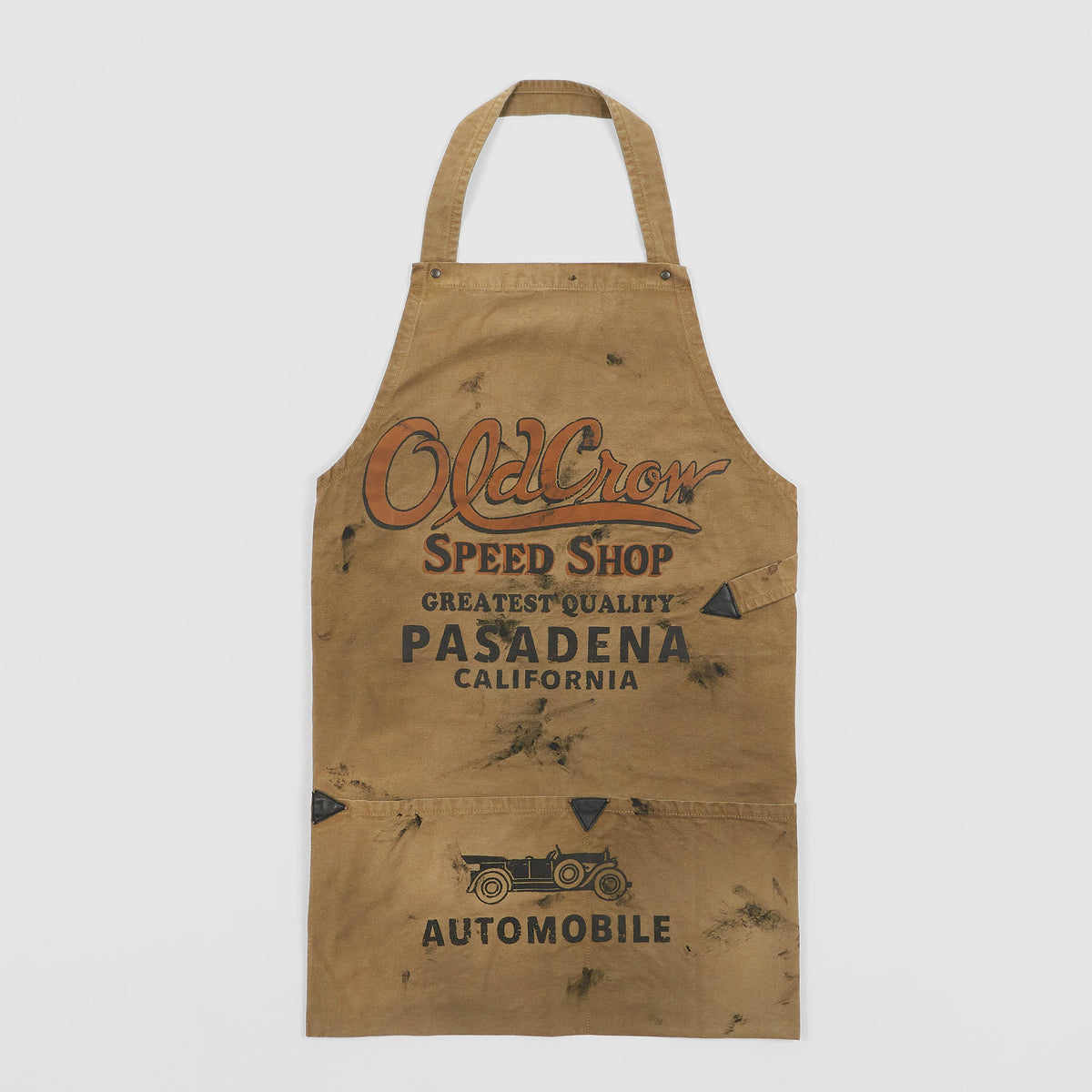 Old Crow Speed Shop by Glad Hand &amp; Co. Used Look Apron