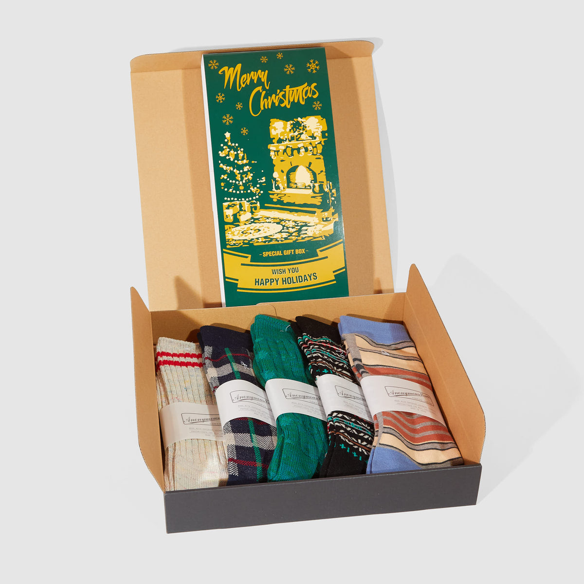 Anonymous Ism Special Christmas Gift Box Five Pairs Of Socks