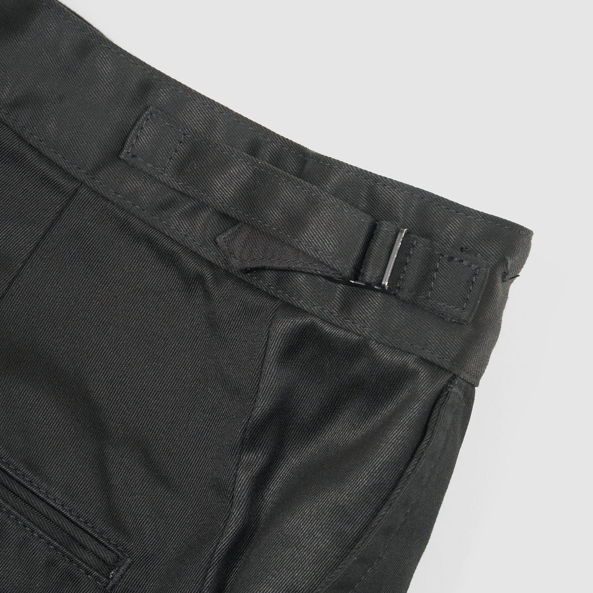 Black Sign Adjustable Fitted Military Twill Chino