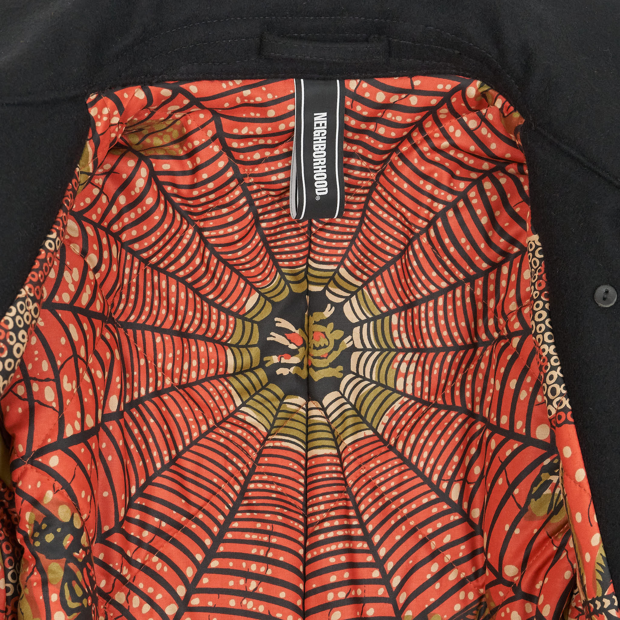 Neigborhood Spider-Web Liner Heavyweight Wool P-Coat - DeeCee style