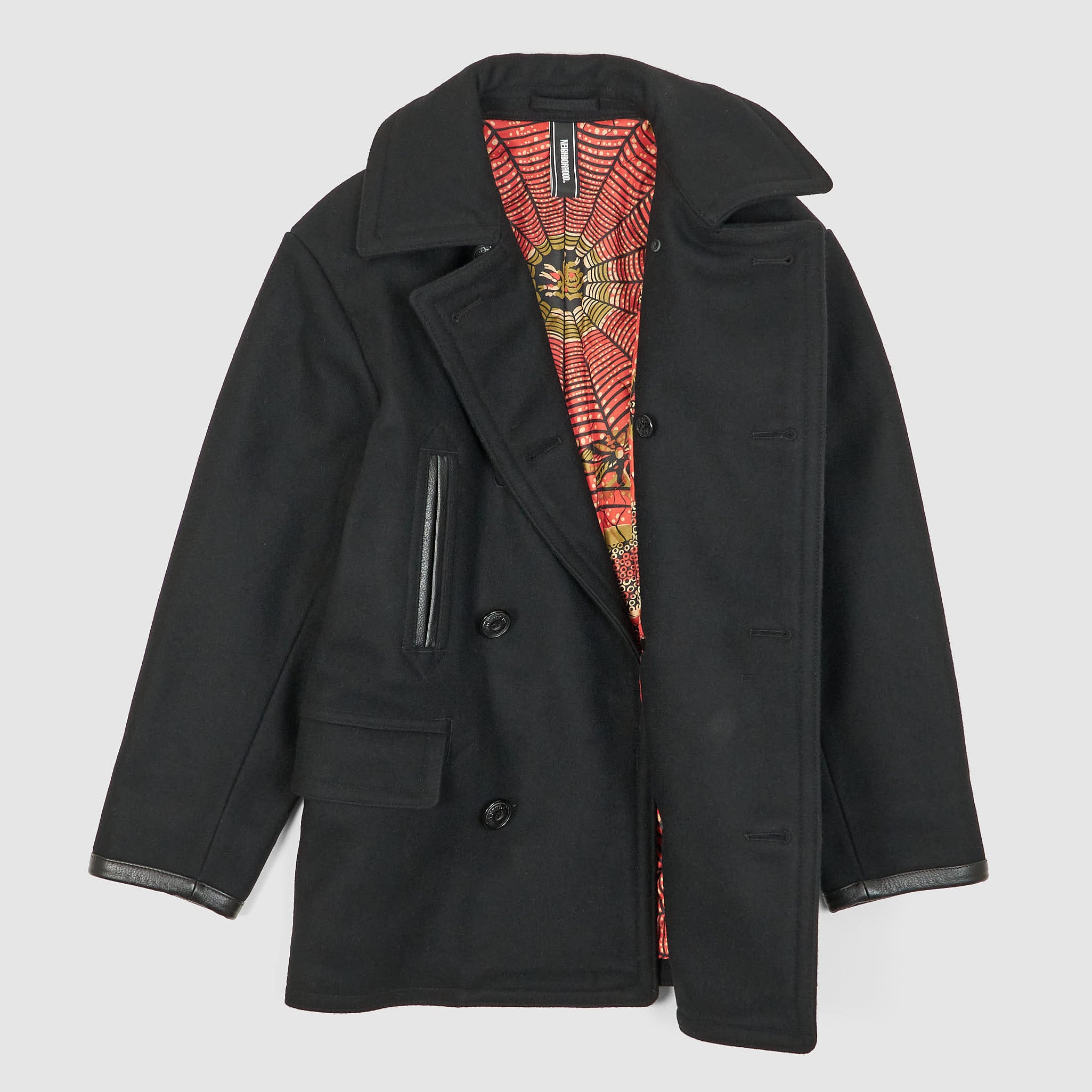 Neigborhood Spider-Web Liner Heavyweight Wool P-Coat - DeeCee style