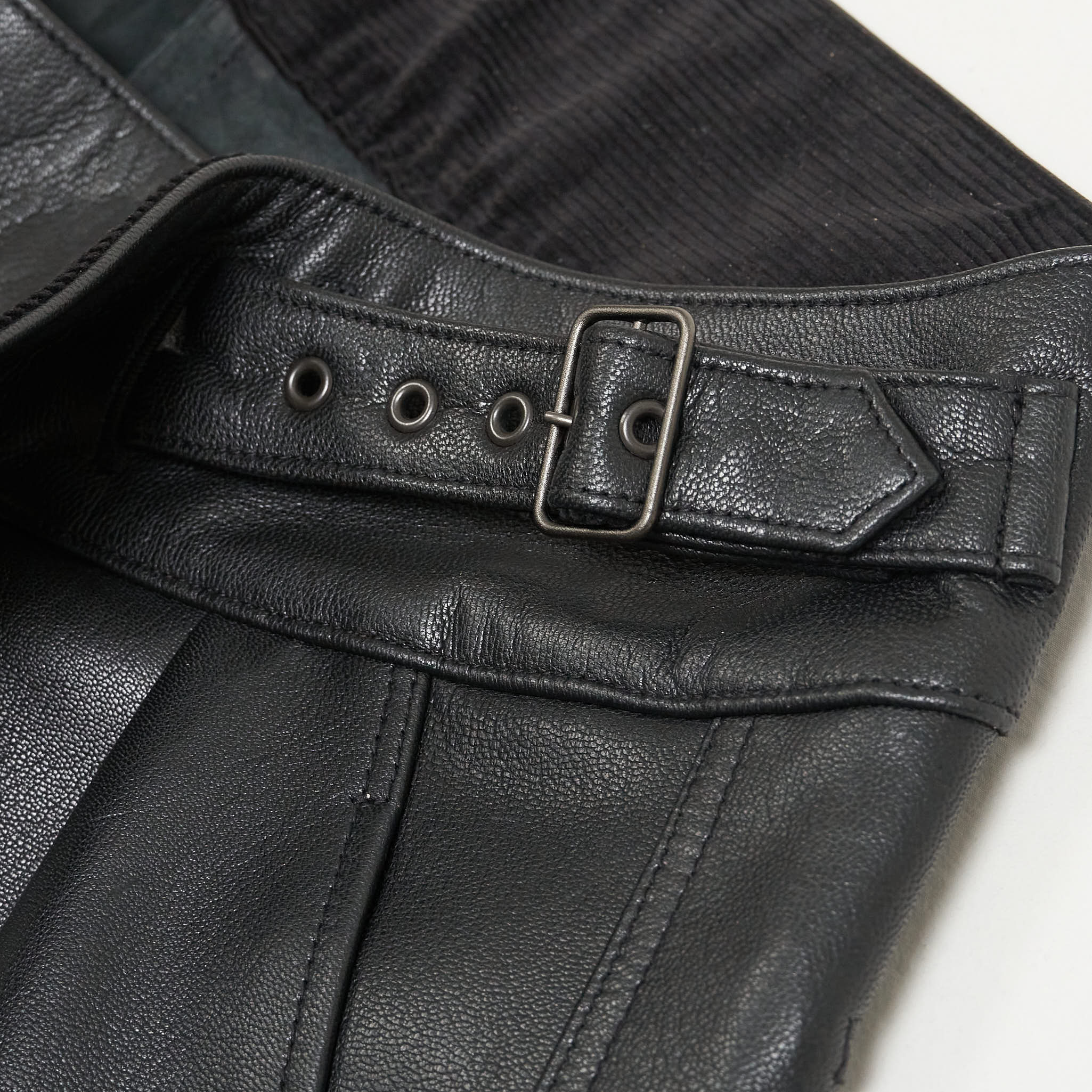 Black Sign Oiled Leather Sheriff Breeches - DeeCee style
