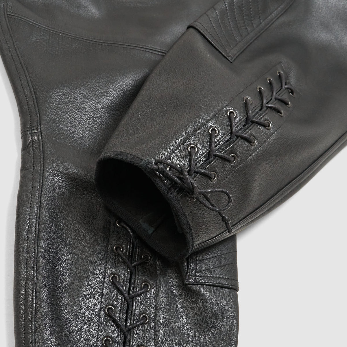 Black Sign Oiled Leather Sheriff Breeches