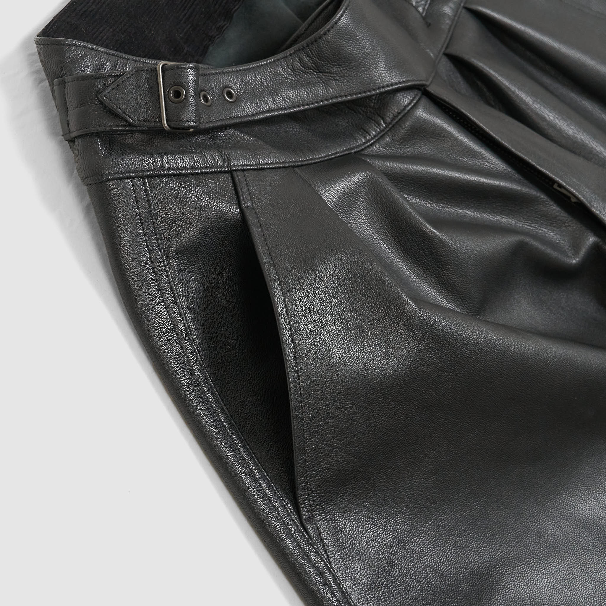 Black Sign Oiled Leather Sheriff Breeches - DeeCee style