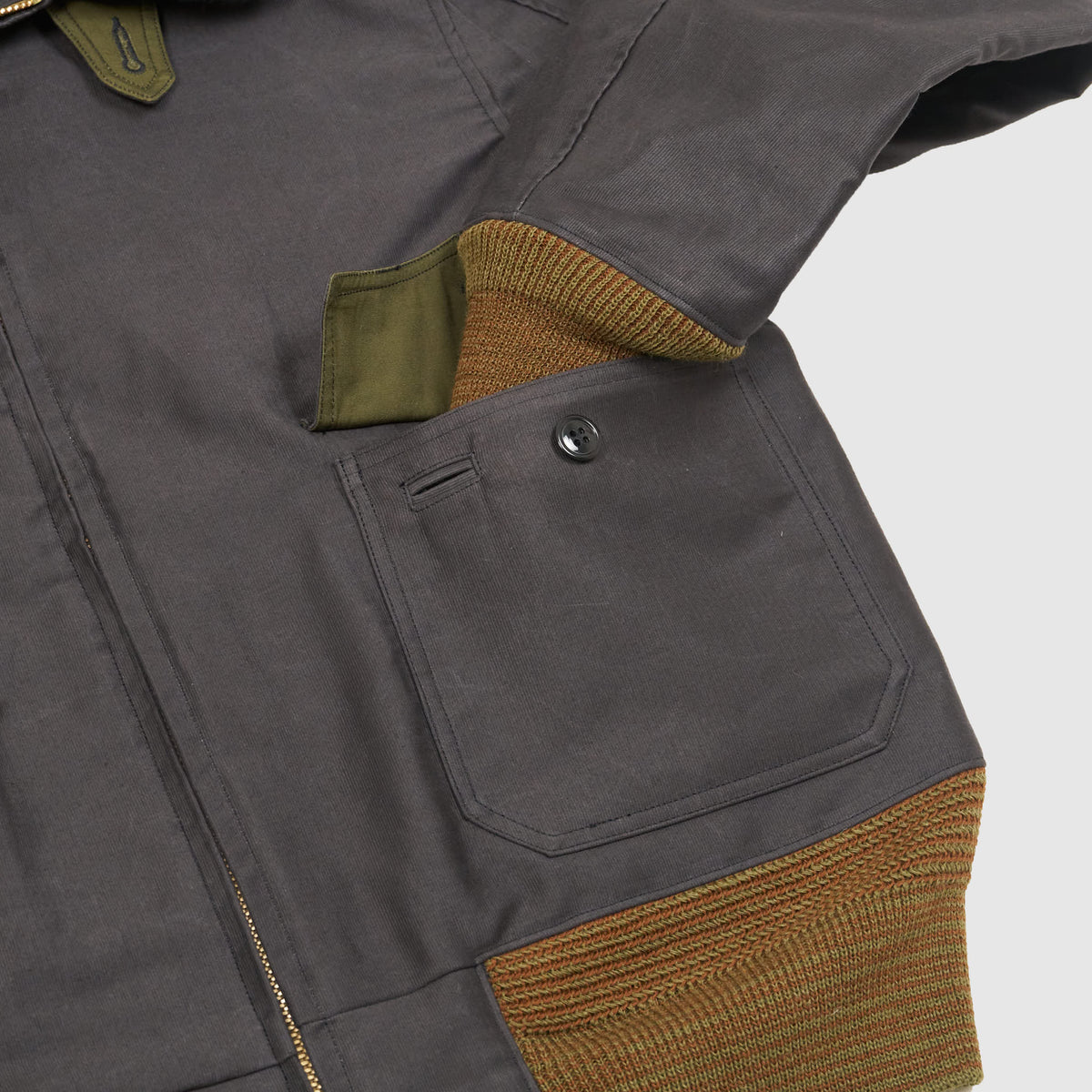 Buzz Rickson&#39;s G1 Jungle Cloth Shearling Collar Jacket