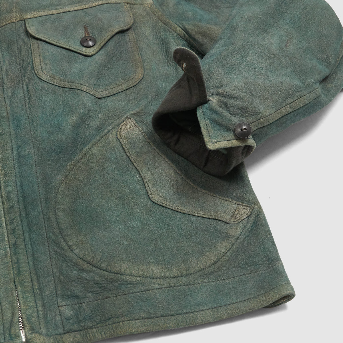 Double RL Indigo Dyed Unlined Soft Leatherjacket