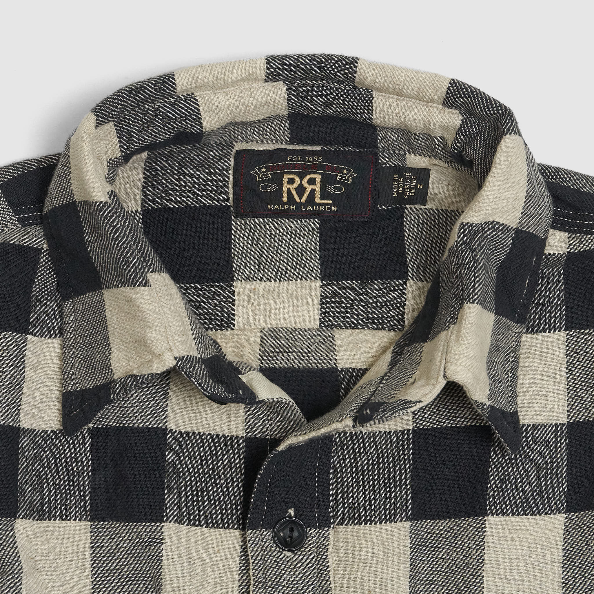 Double RL Long Sleeve Buffalo Check Twill Work Shirt - DeeCee style
