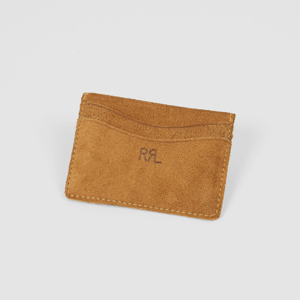Double RL Suede Card Holder