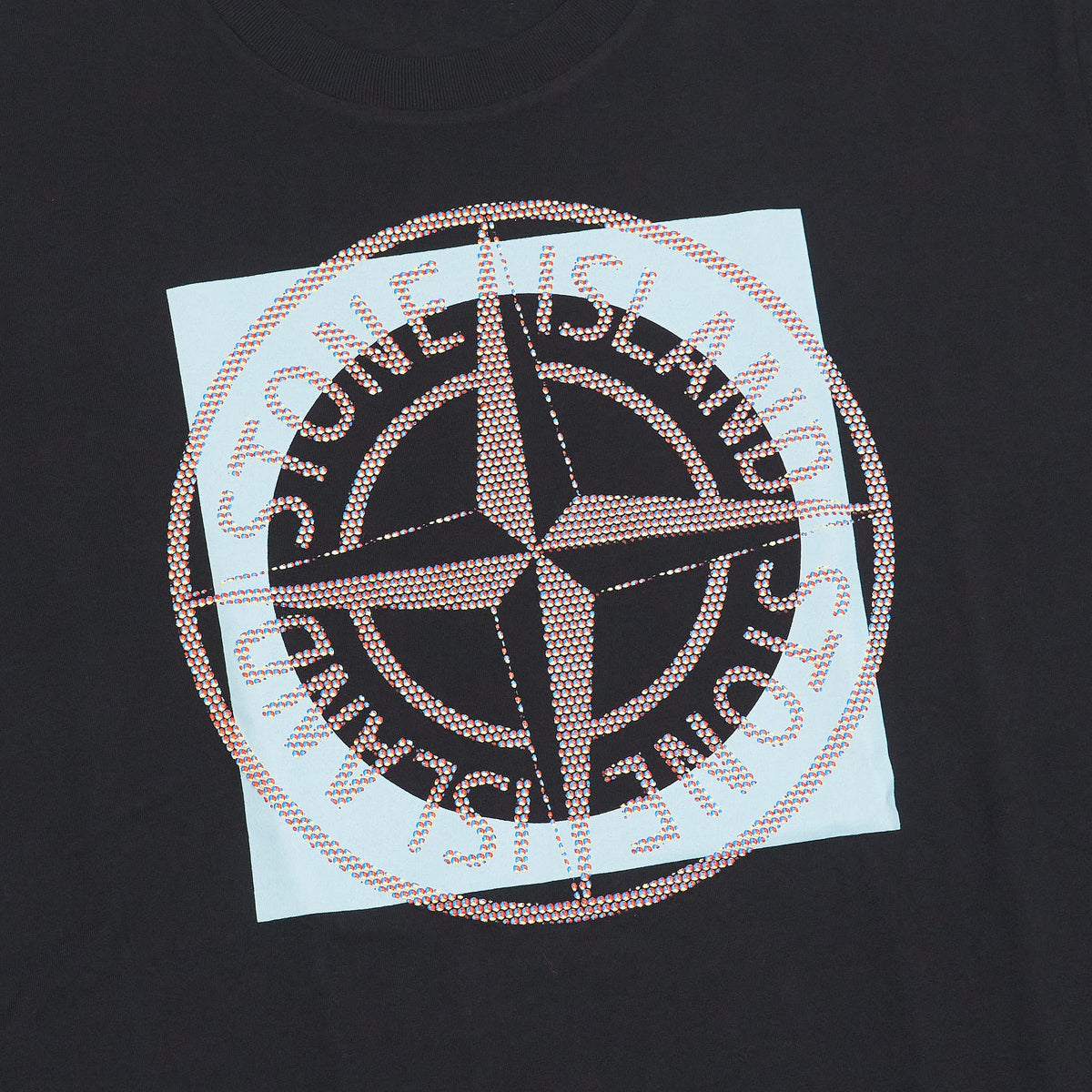 Stone Island Rasterized Big Front Logo T-Shirt