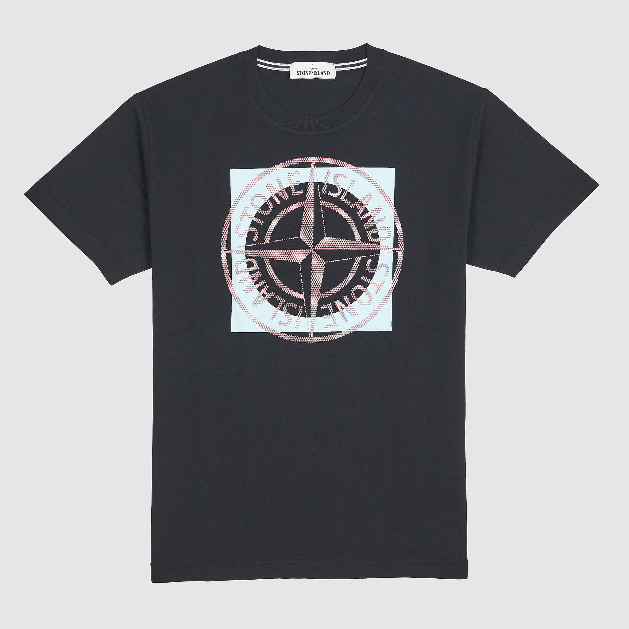 Stone island compass 2025 logo t shirt