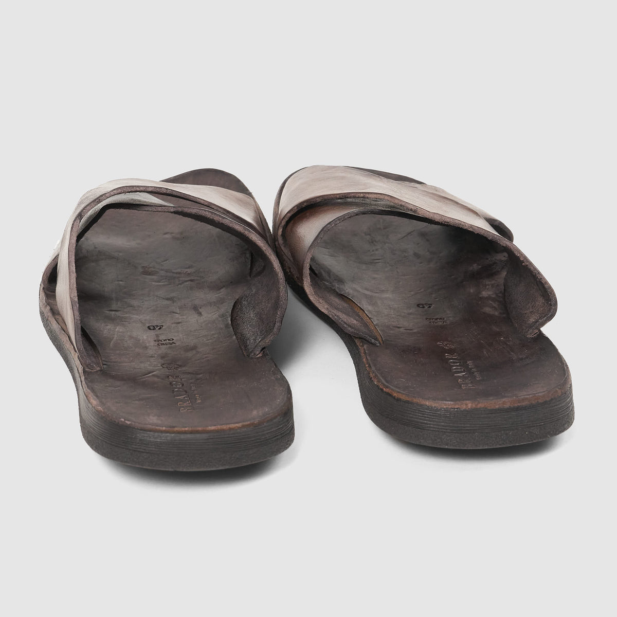 Brador Mens Leather Sandals