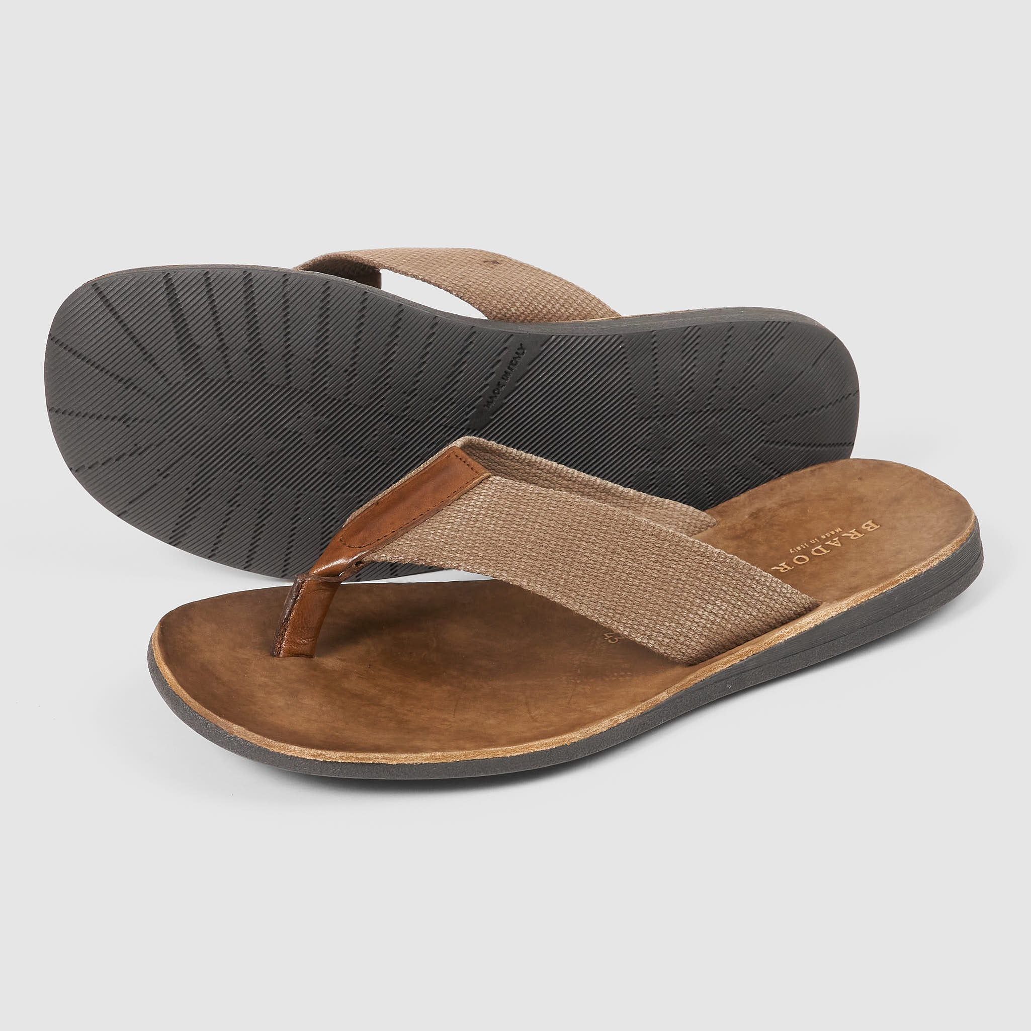 Canvas top flip flop
