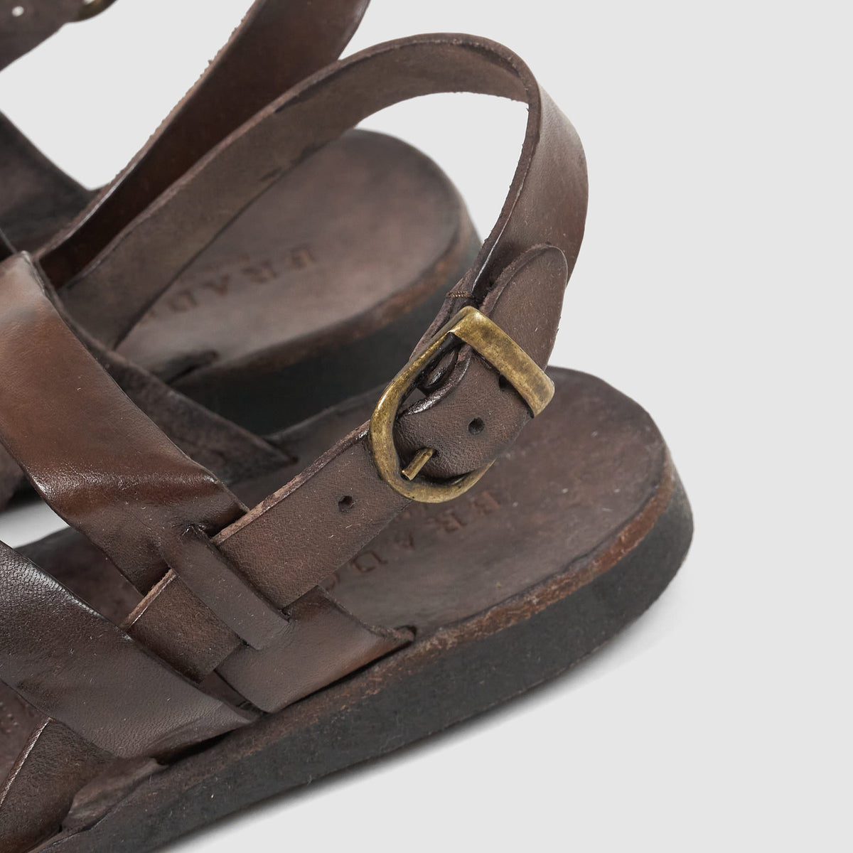 Brador Ladies Heel Strap Leather Sandals