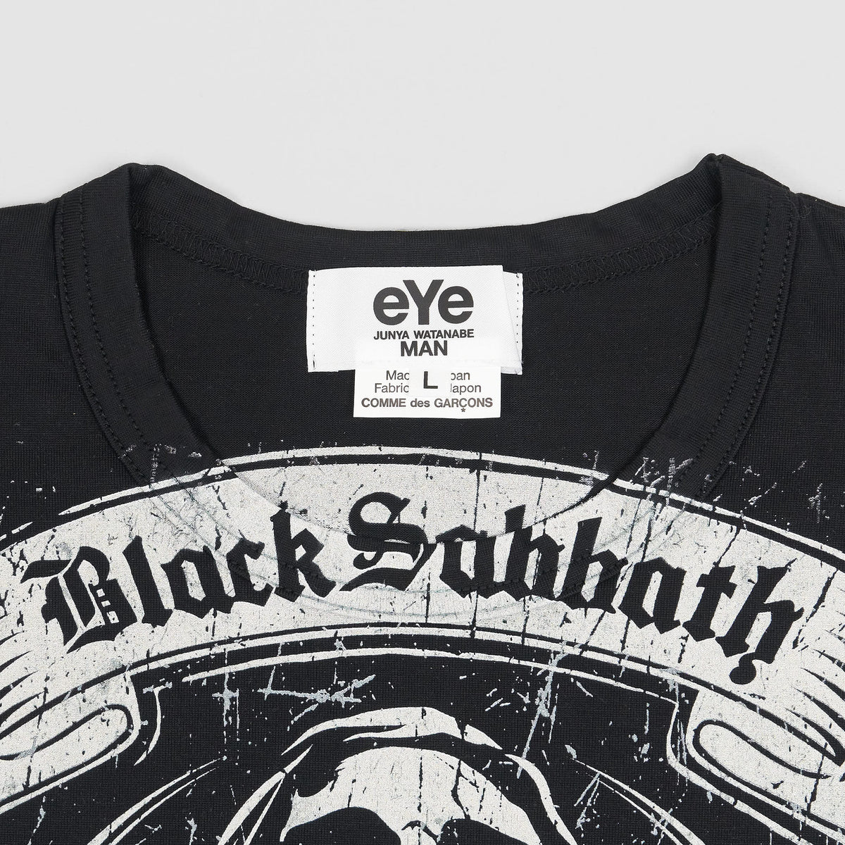 Junya Watanabe Man Black Sabbath Crew Neck T-Shirt