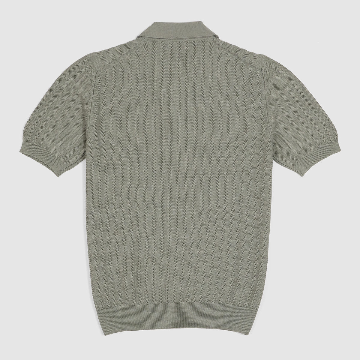 Gran Sasso Knitted Short Sleeve Polo Shirt