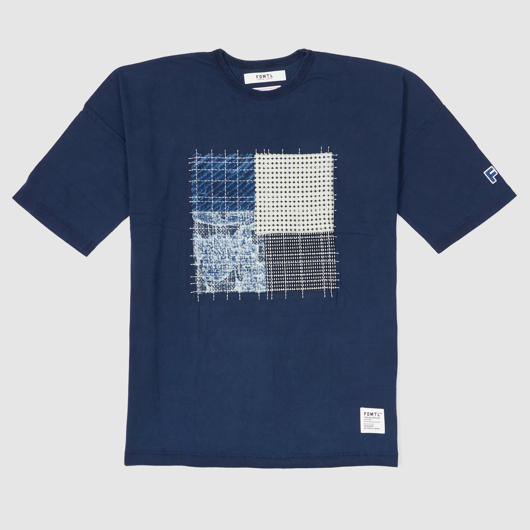 FDMTL Crew Neck Boro Patchwork T-Shirt - DeeCee style FDMTL Crew Neck Boro Patchwork T-Shirt - DeeCee style