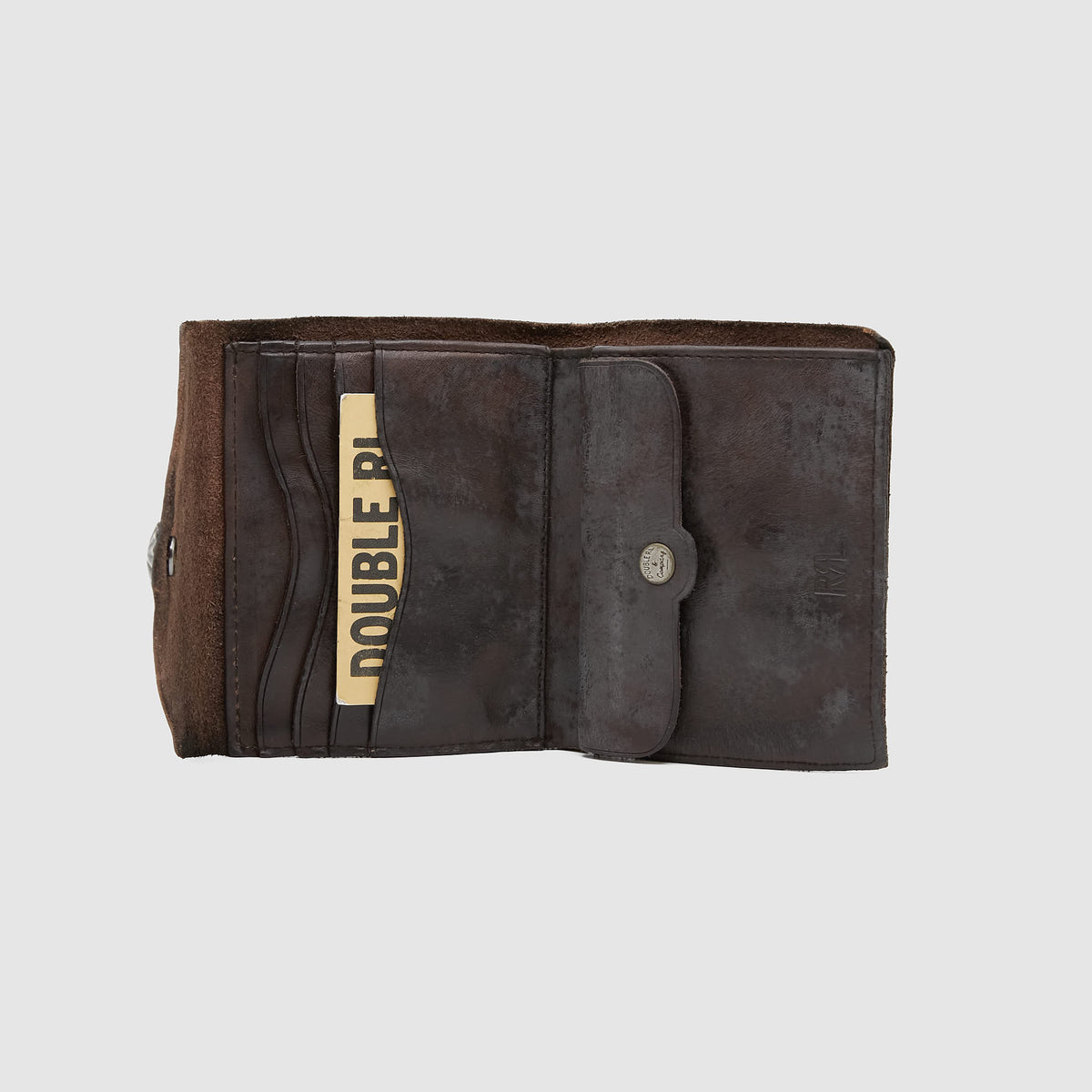 Double RL Leather Concho Wallet