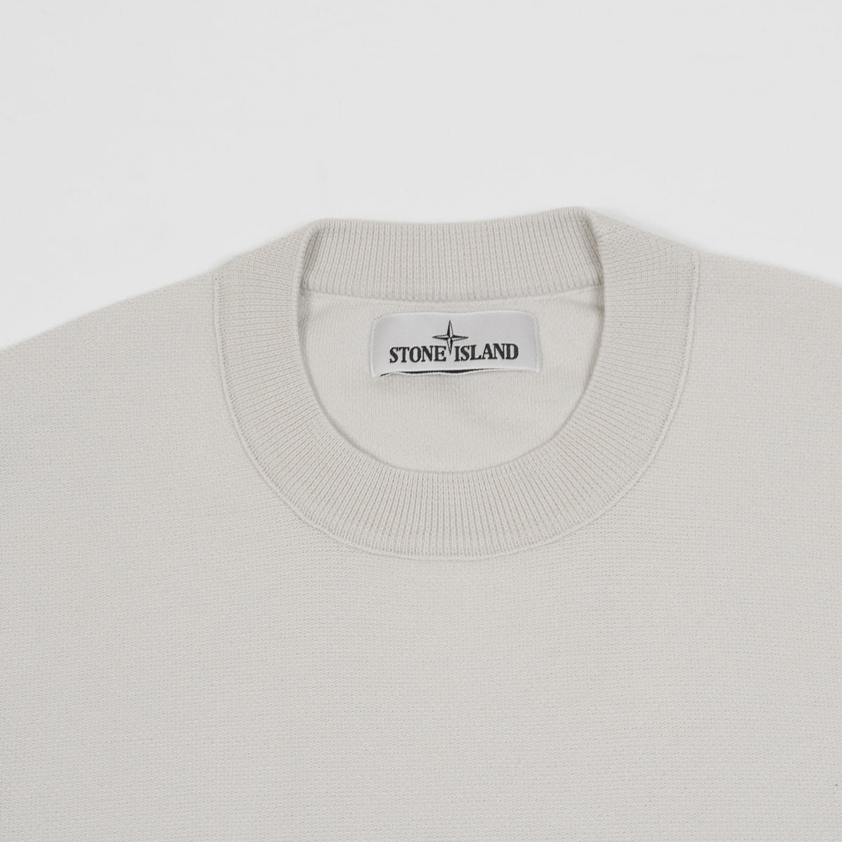 Stone Island Crew Neck Piqued Knit Sweater Pullover