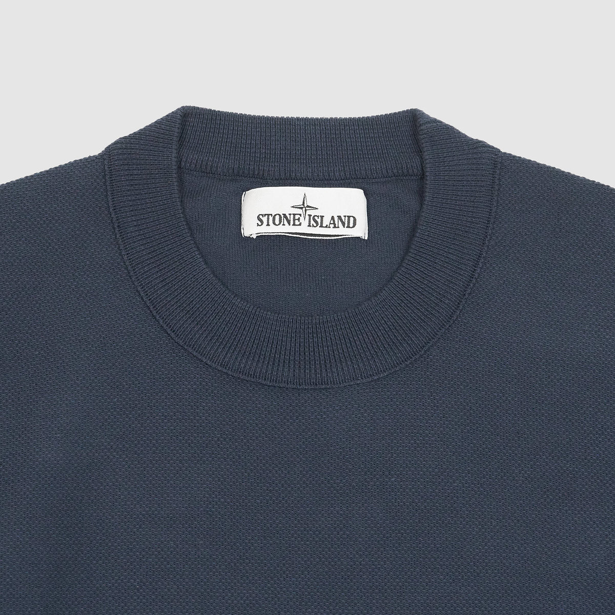 Stone Island Crew Neck Piqued Knit Sweater Pullover