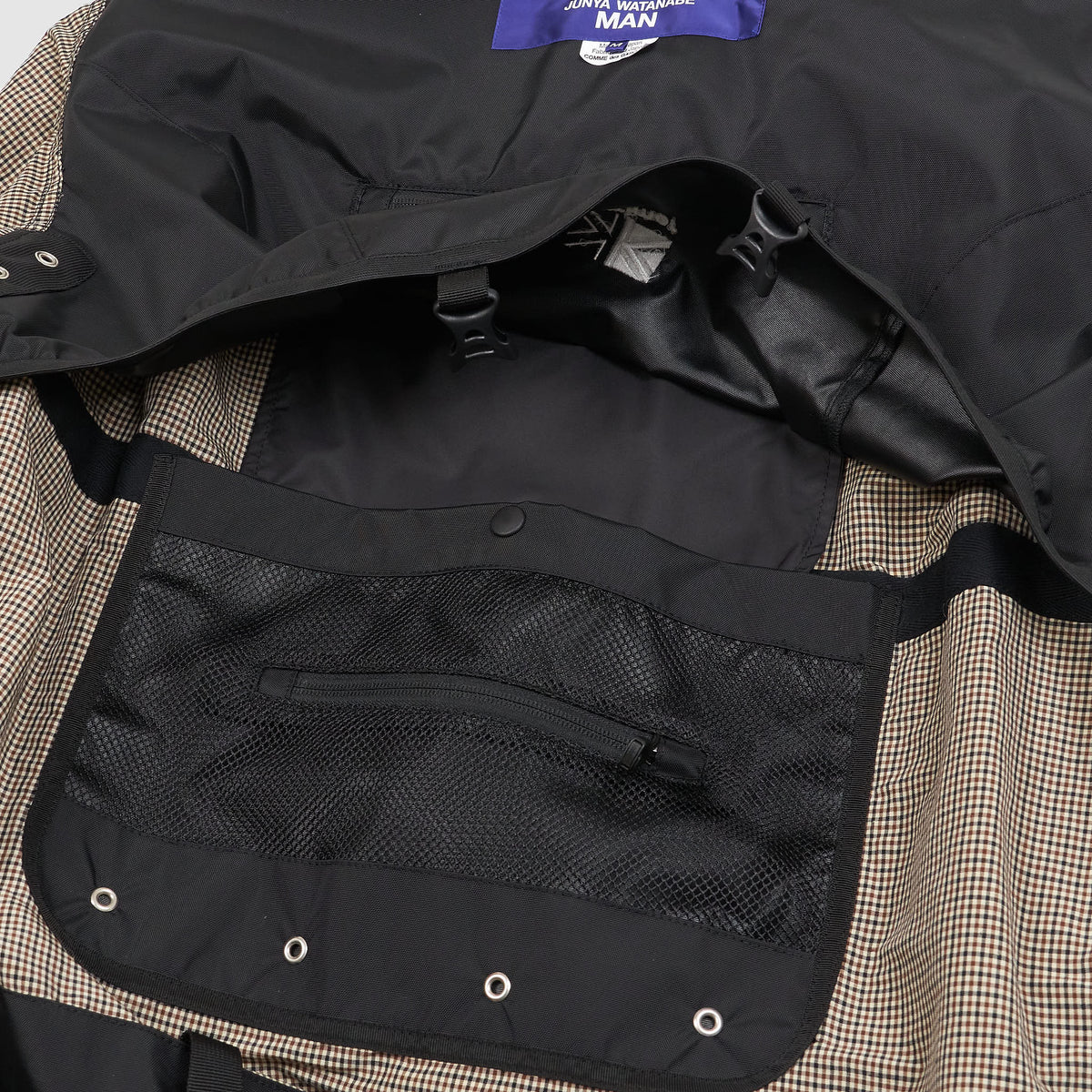 Junya Watanabe Man Reversible Backpack Tech Check Bomber Jacket