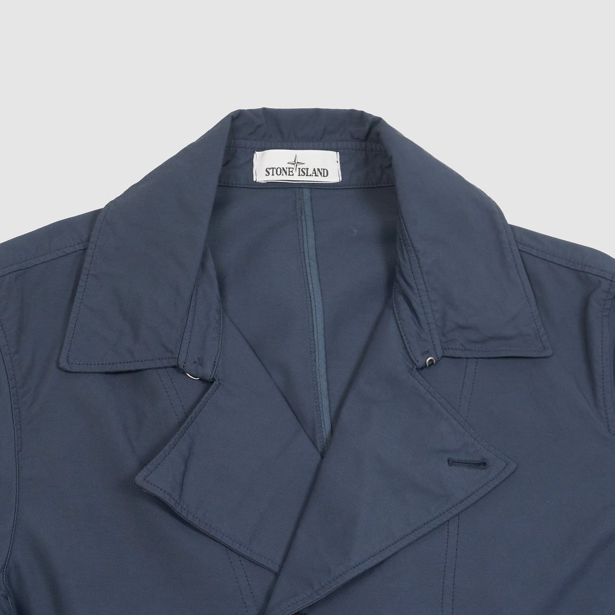 Stone Island Nylon Cotton Batavia Short Trench Coat