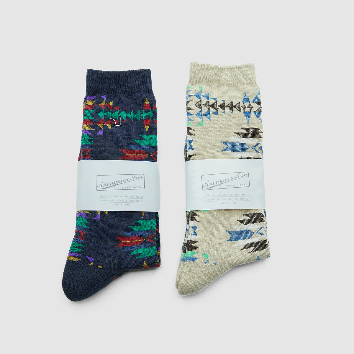 Anonymous Ism Cushioned Native Pattern Crew Socks