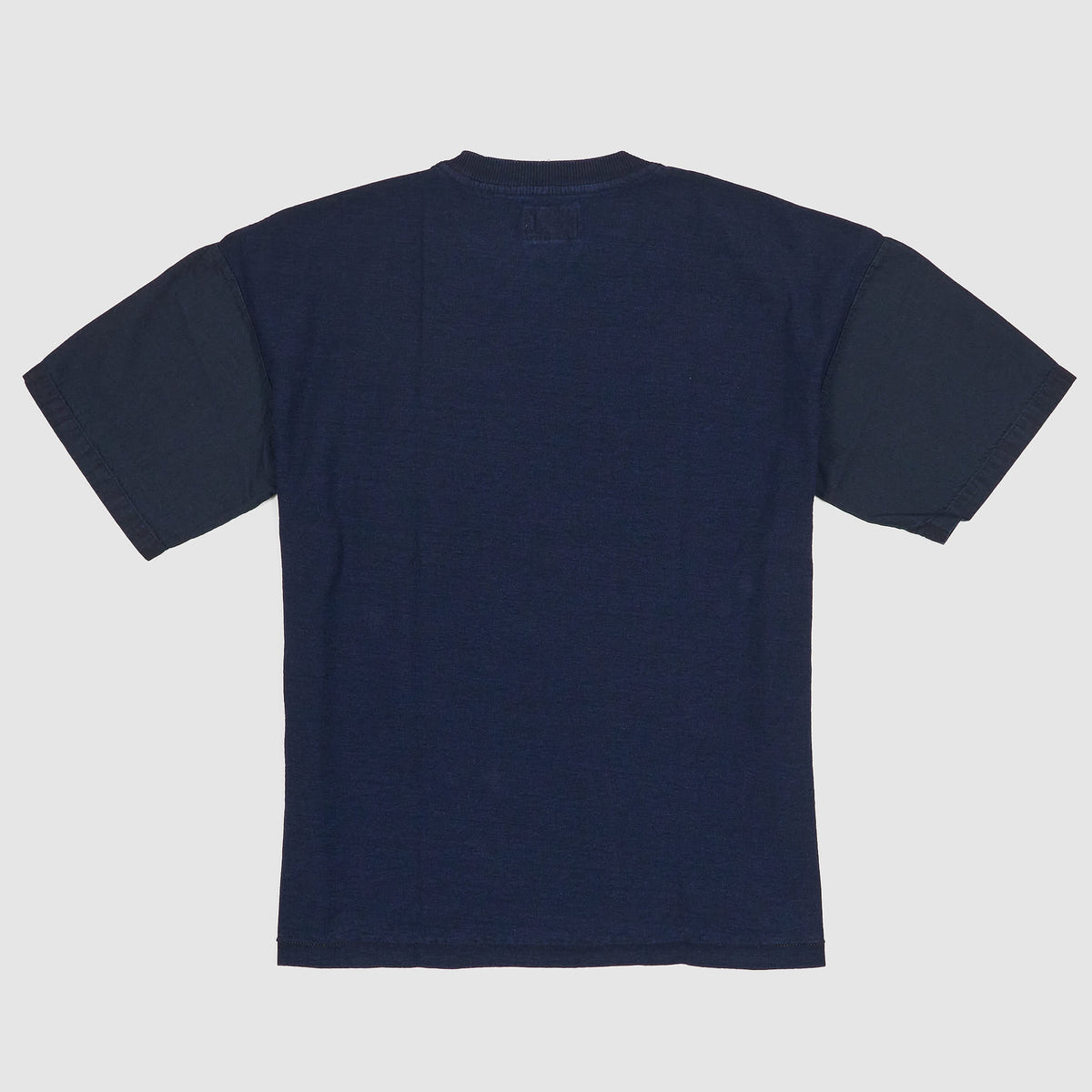 KRM Short Sleeve Sashiko Stitched Pocket Crew Neck T-Shirt