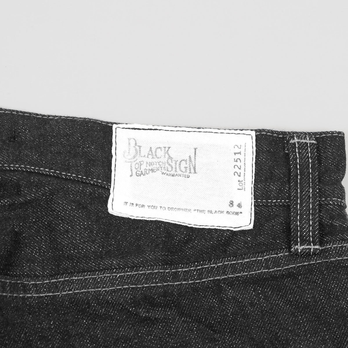 Black Sign 14Oz Wide Straight 5-Pocket Jeans