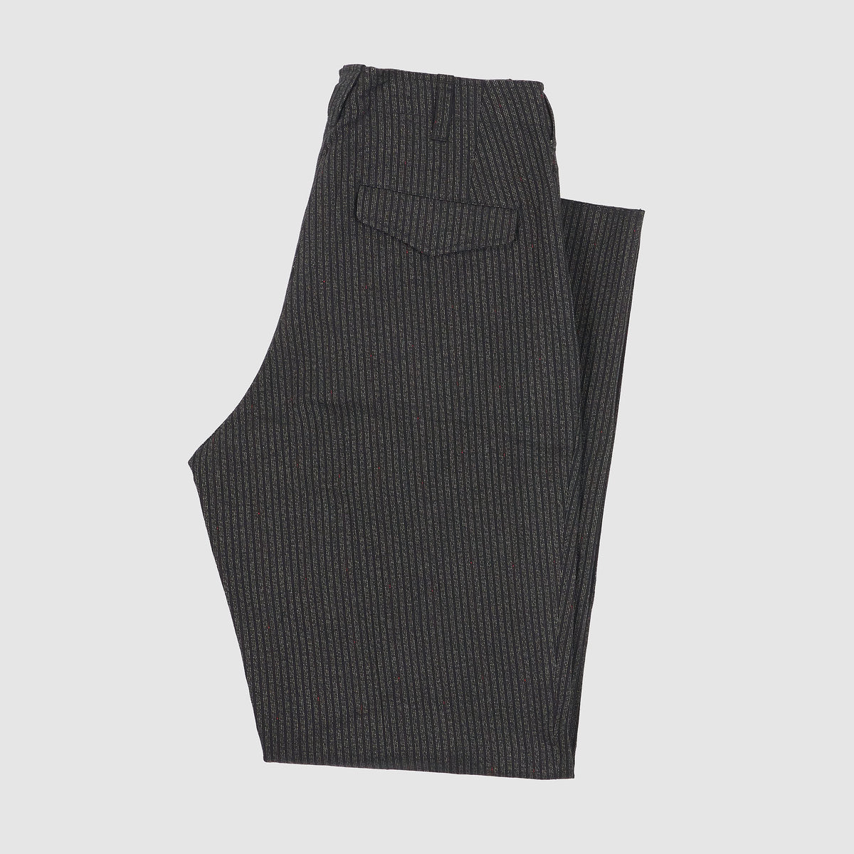 Black Sign 1930&#39;s Wide Cut Trousers Black Striped