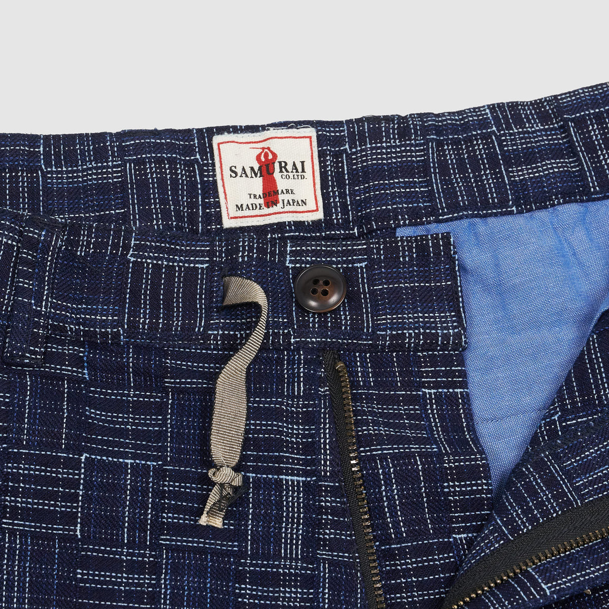 Samurai Jeans Sashiko Weave Bermuda Shorts