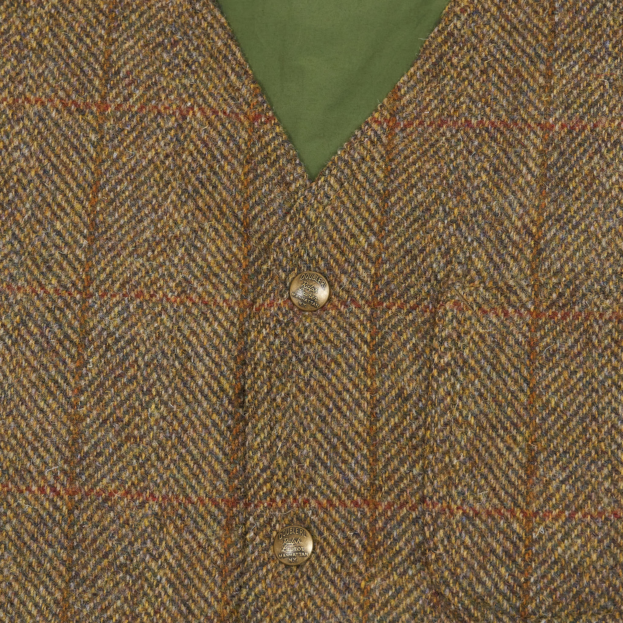 RL DeadStock Harris Tweed Vest RV - ブルゾン