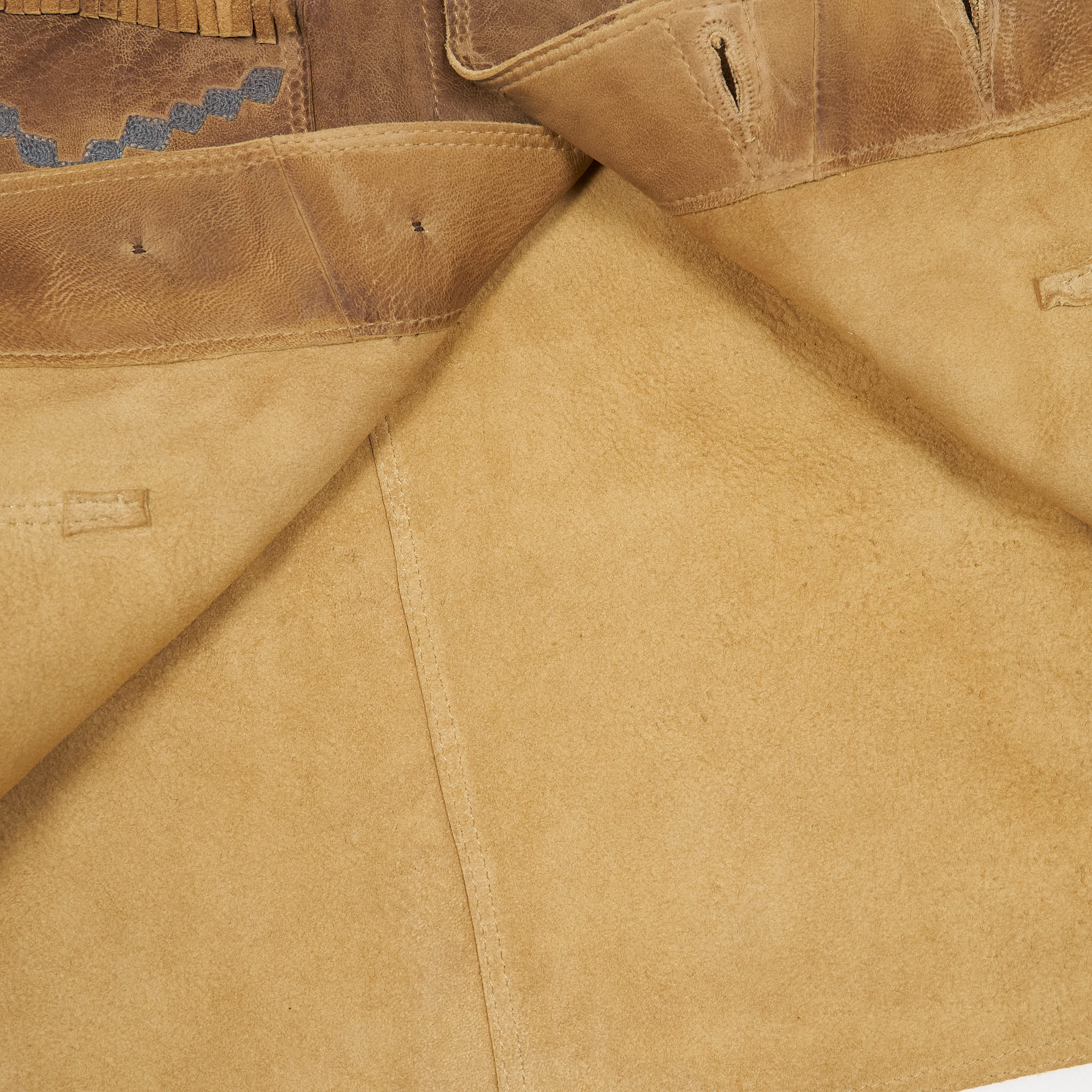 Double RL Hand-Embroidered Shepskin vest - DeeCee style