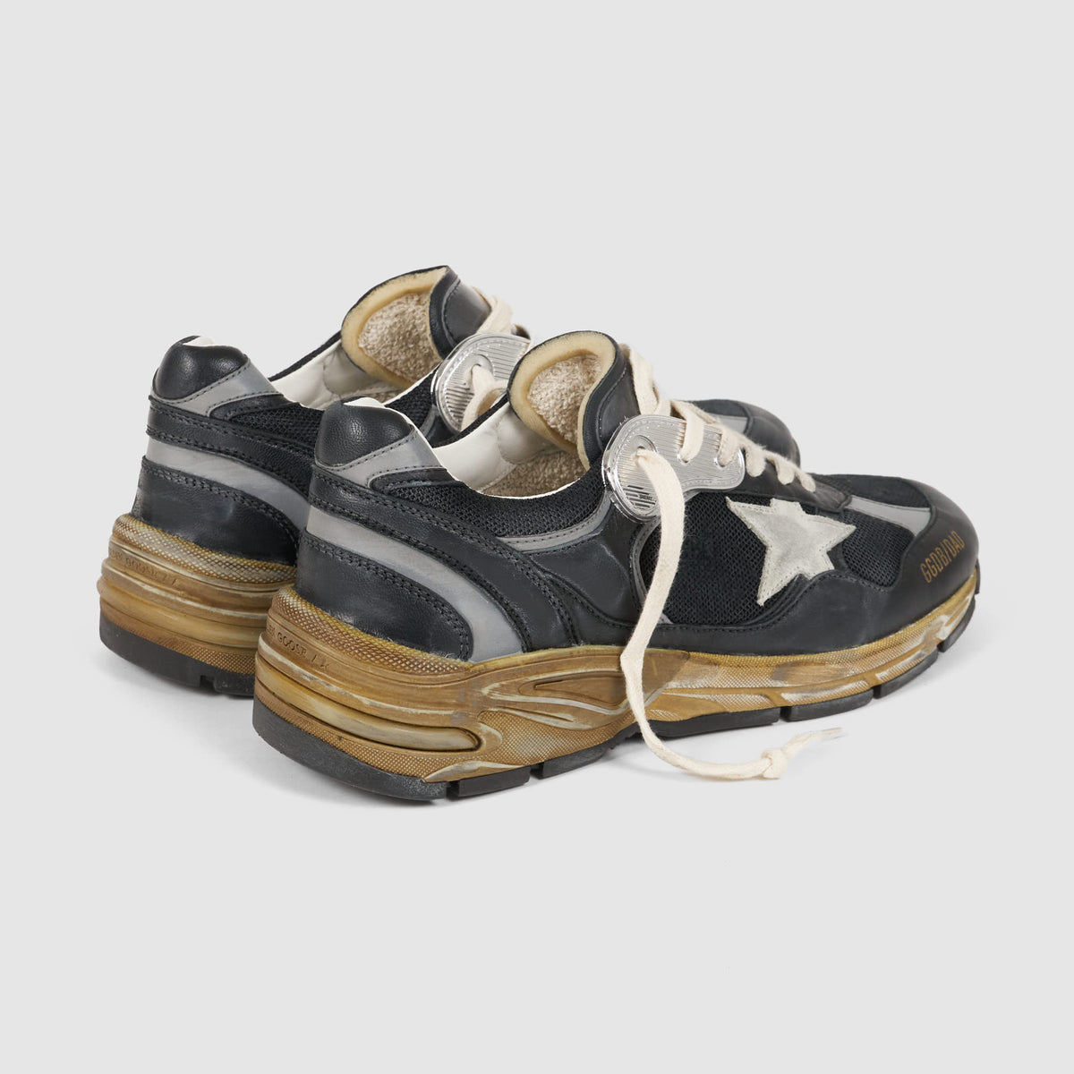 Golden Goose Black Silver Ice Dad-Star Sneakers
