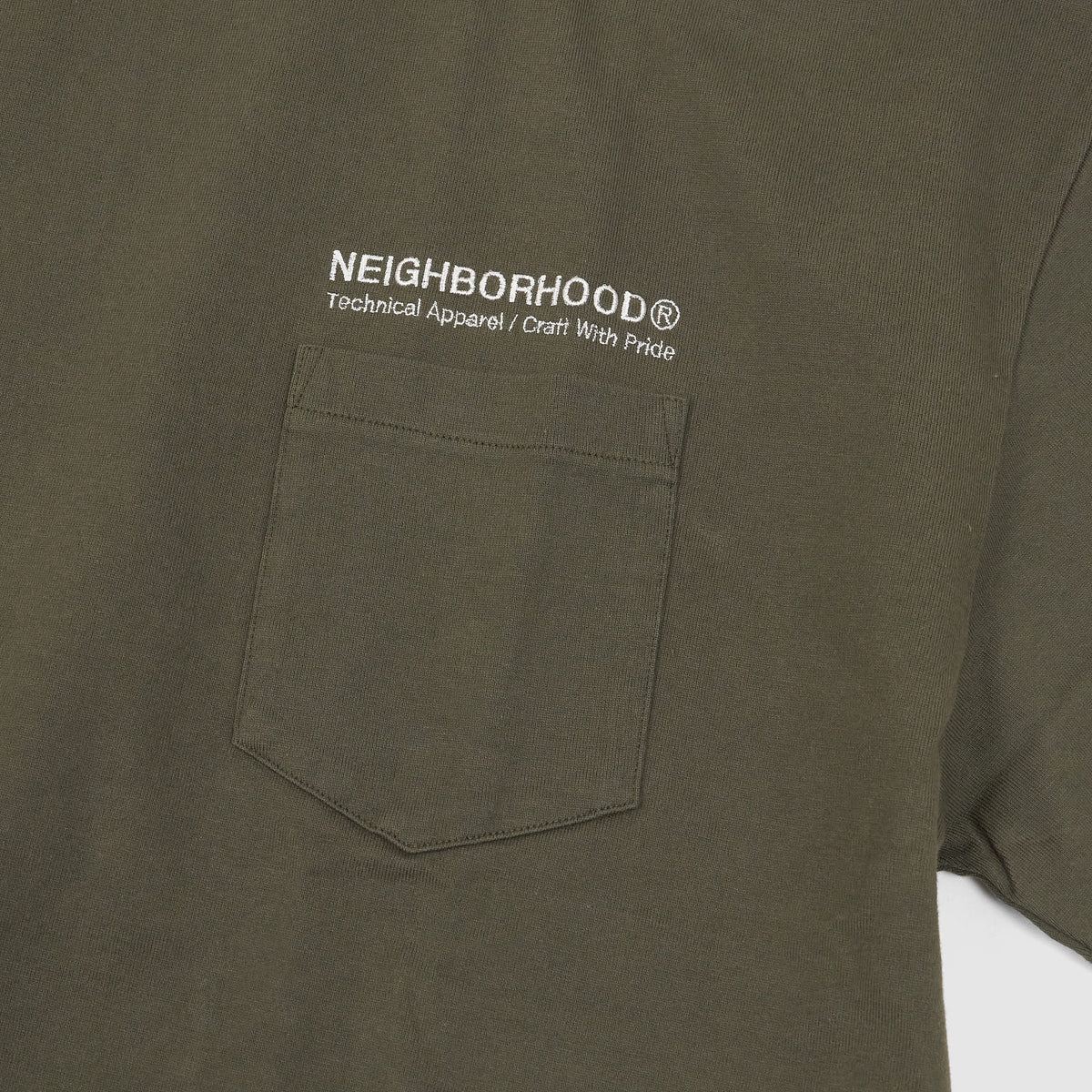 Neighborhood Short Sleeve Heavyweight One Pocket Crew Neck T-Shirt