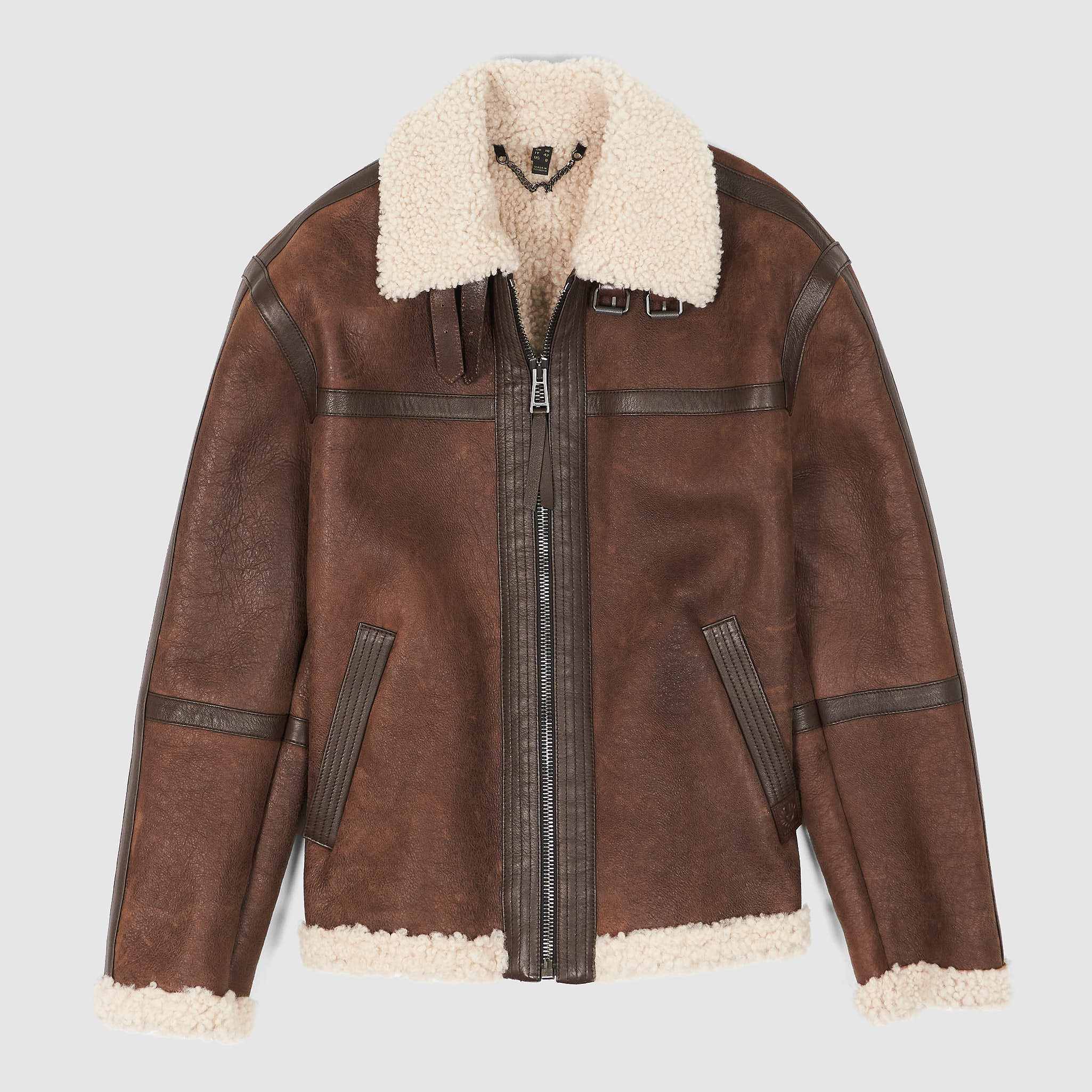 Belstaff Ladies Launch Shearling Jacket - Main Image