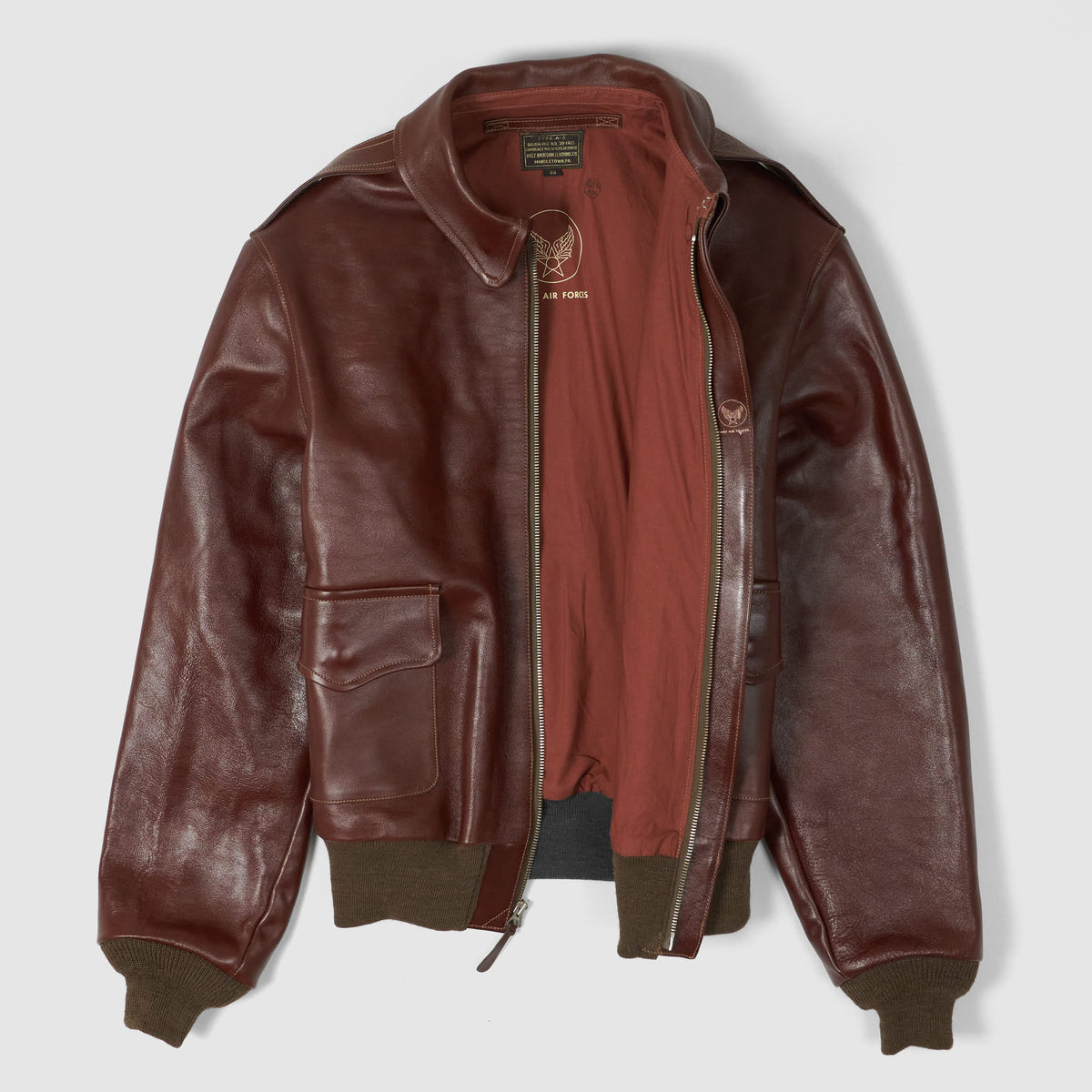 Buzz Ricksons A2 Bronco Leather Jacket