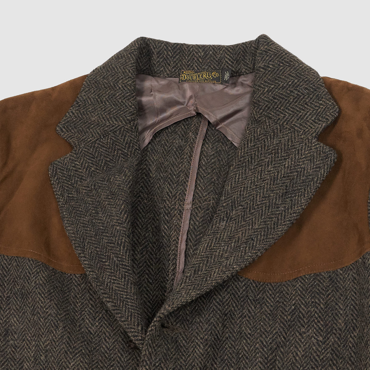 Double RL Harris Tweed Herringbone Sports Blazer