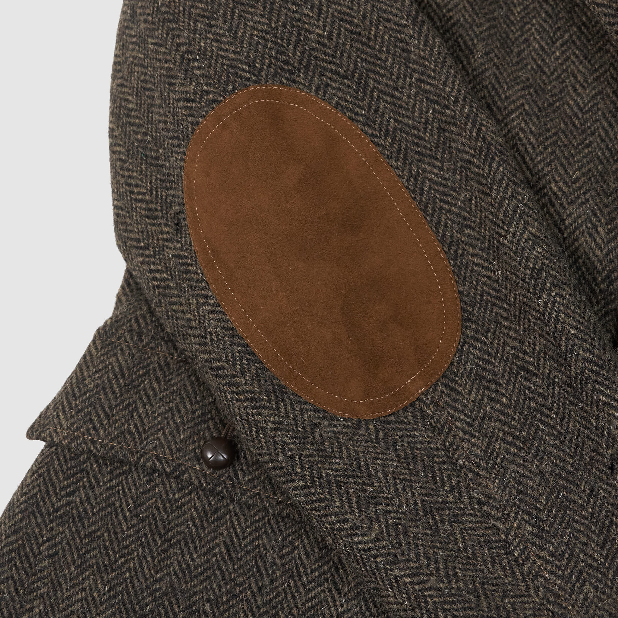 Double RL Harris Tweed Herringbone Sports Blazer - DeeCee style