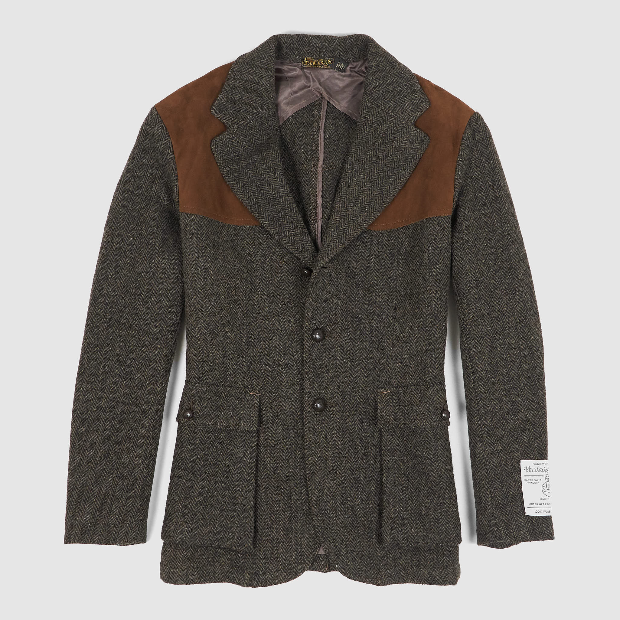 Double RL Harris Tweed Herringbone Sports Blazer - DeeCee style Double RL Harris Tweed Herringbone Sports Blazer - DeeCee style