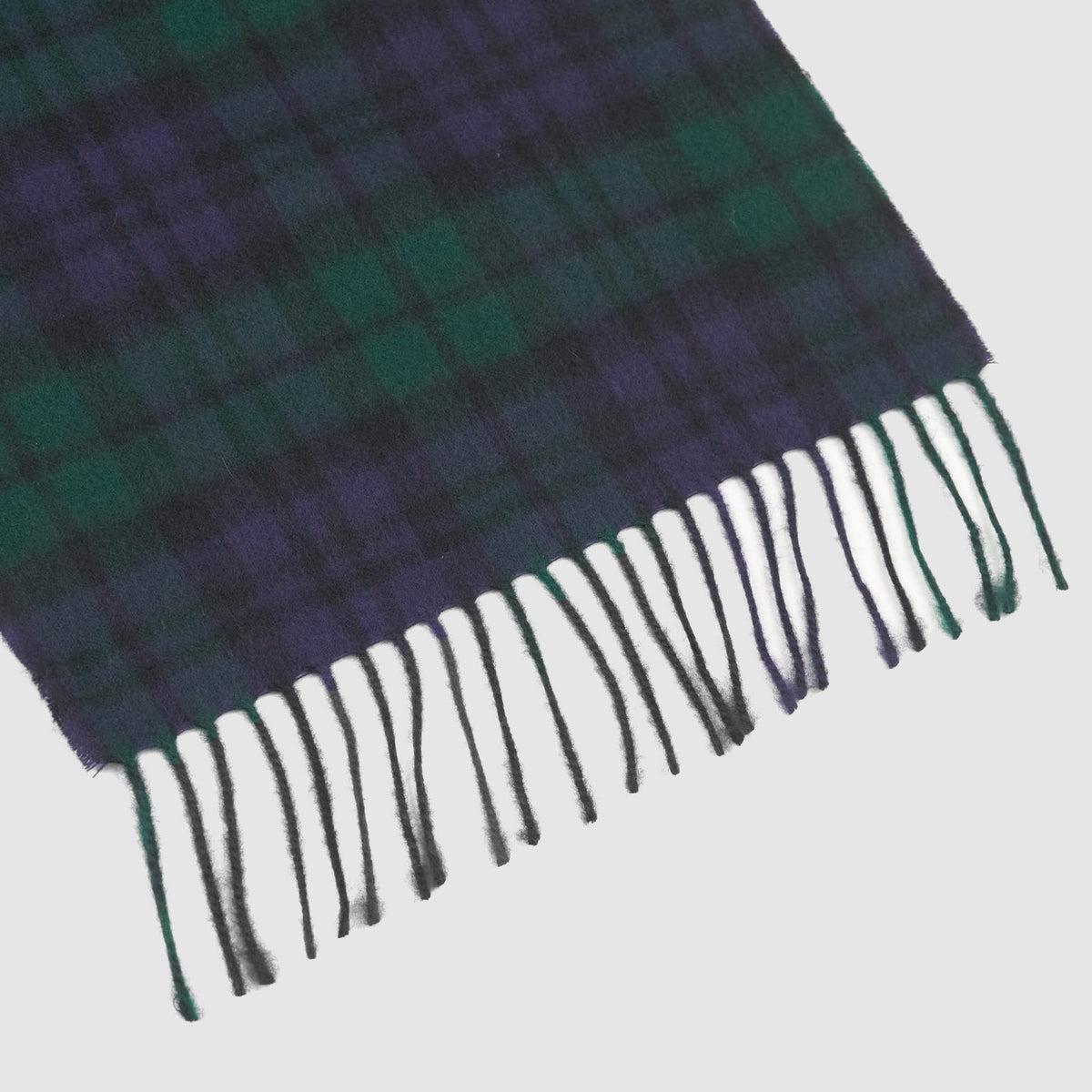 Double RL Plaid Cashmere Scarf