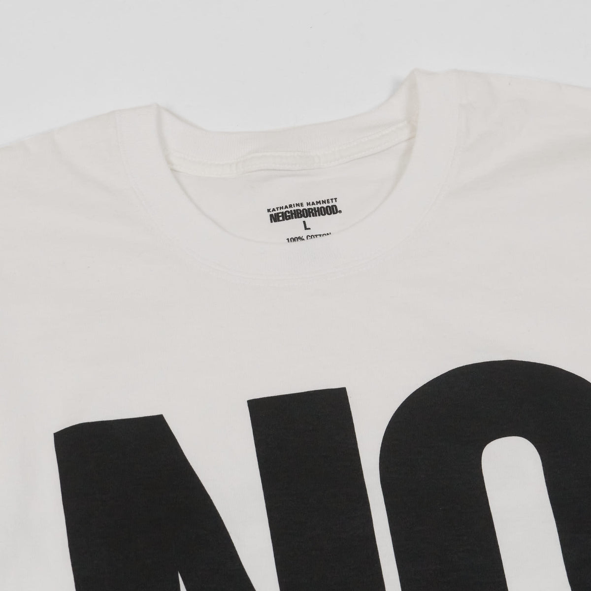 Neighborhood x Katharine Hamnett «No War» Crew Neck T-Shirt