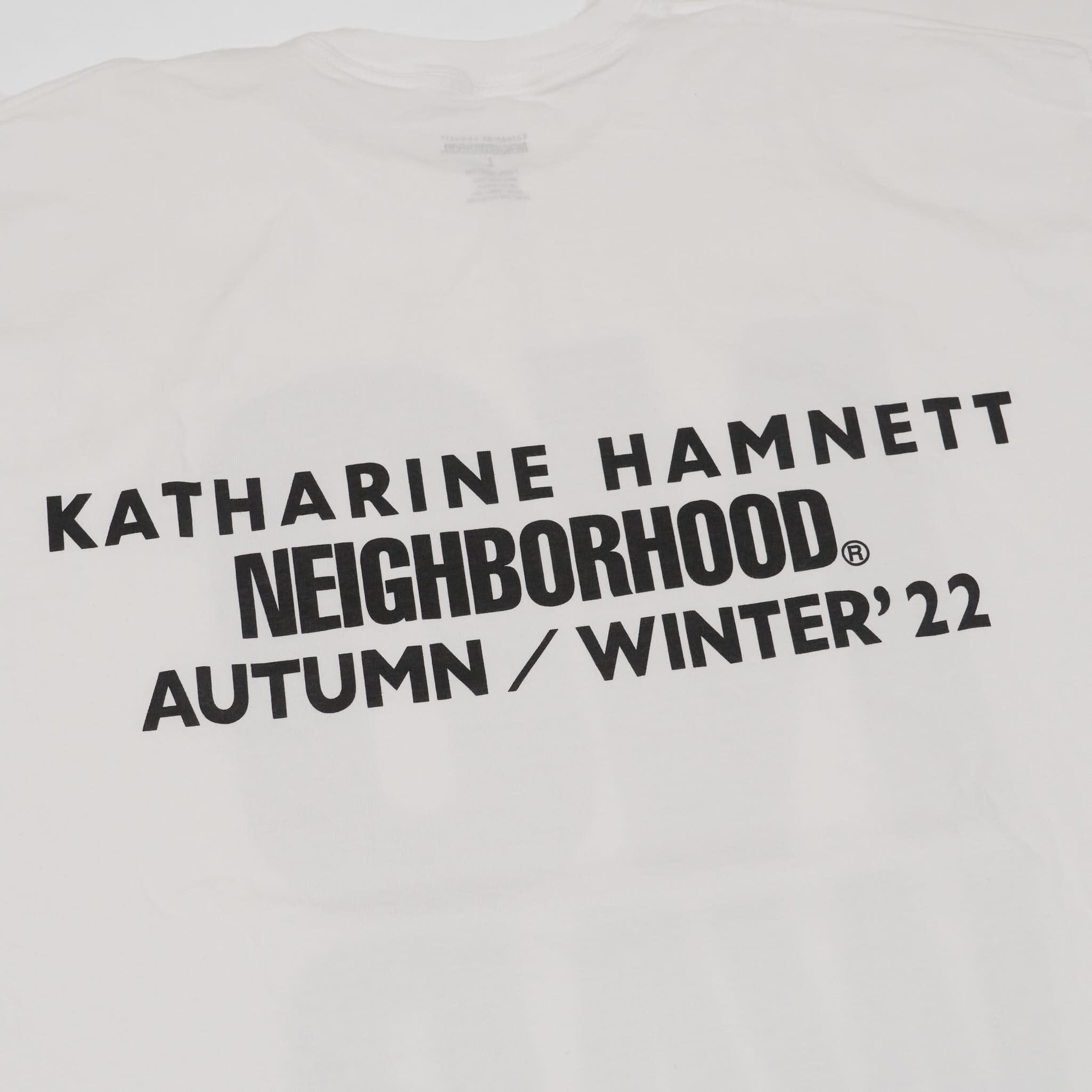最上の品質な Katharine x Neighborhood Hamnett T-Shirt Neck Crew War» «No トップス