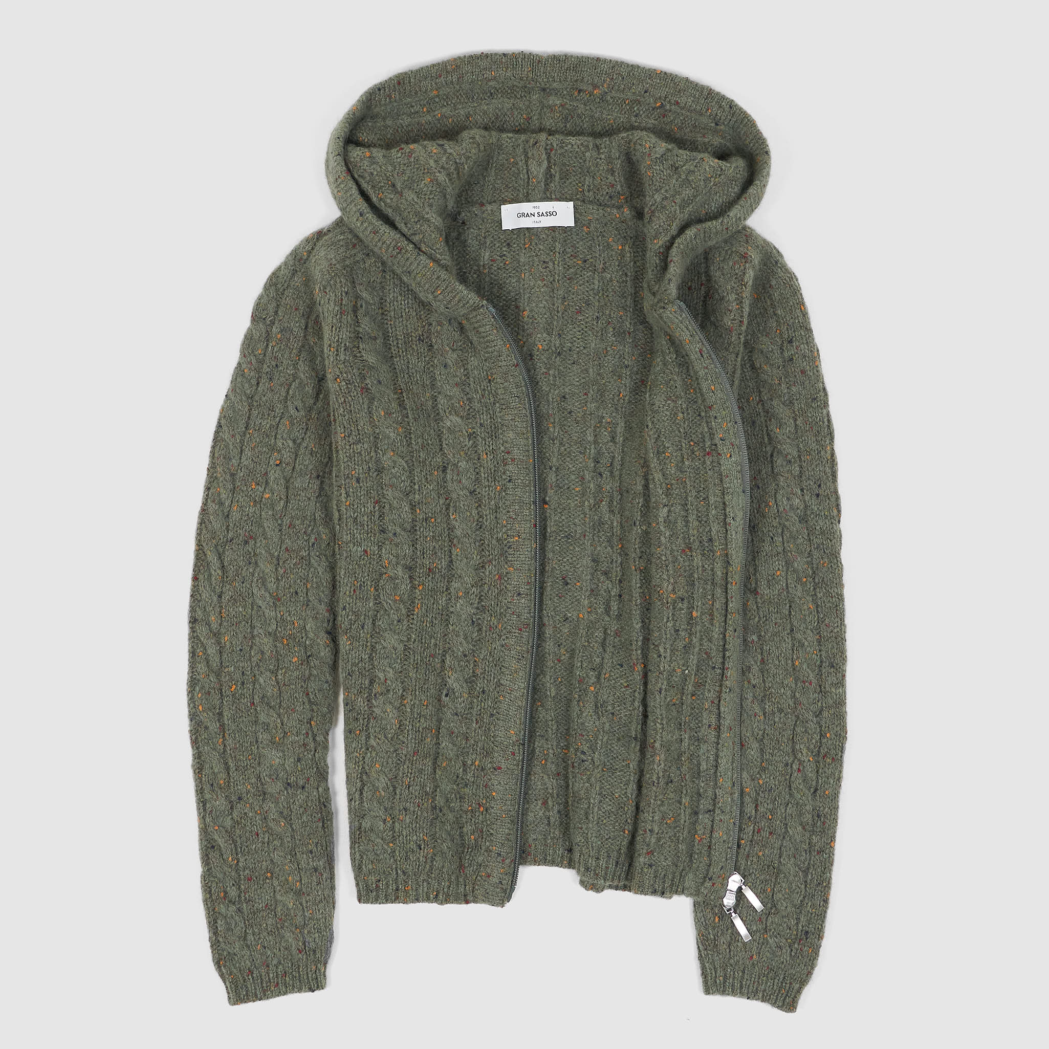 Gran Sasso Ladies Knitted Hooded Cardigan DeeCee style