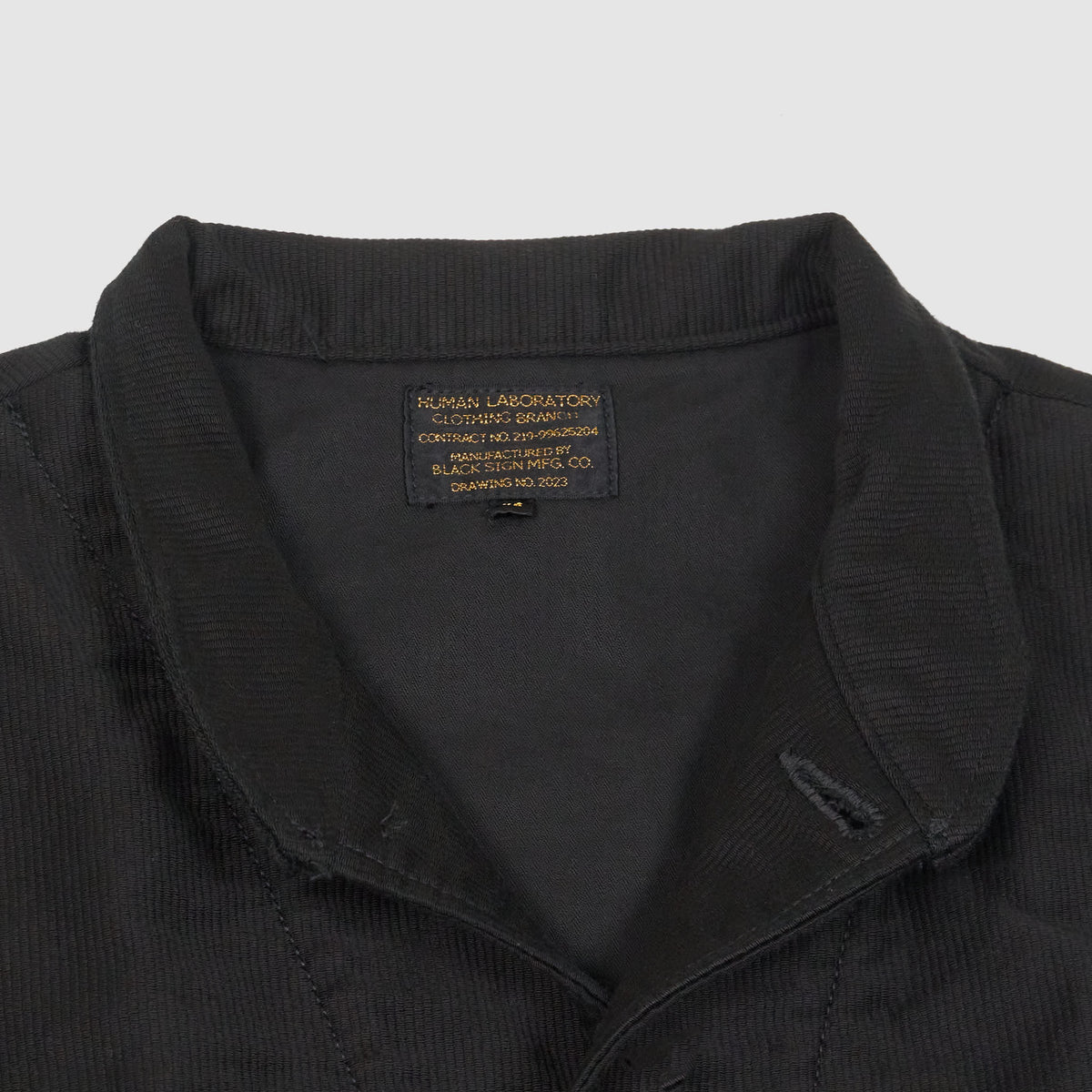 Black Sign 1930s Military Cord Vest