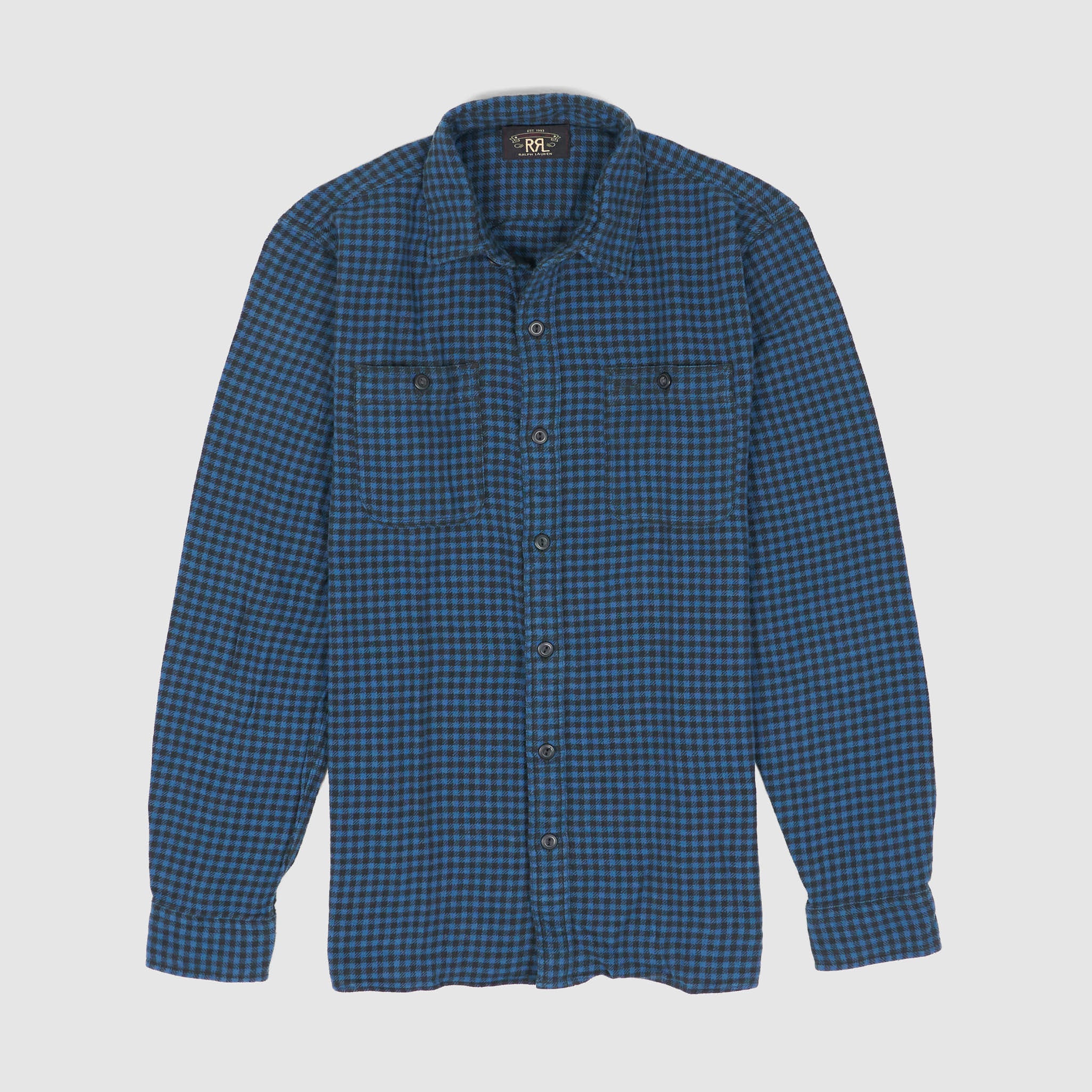 トップス Double RL Check Work Shirt Farrell Plaid Workshirt - Red/Black