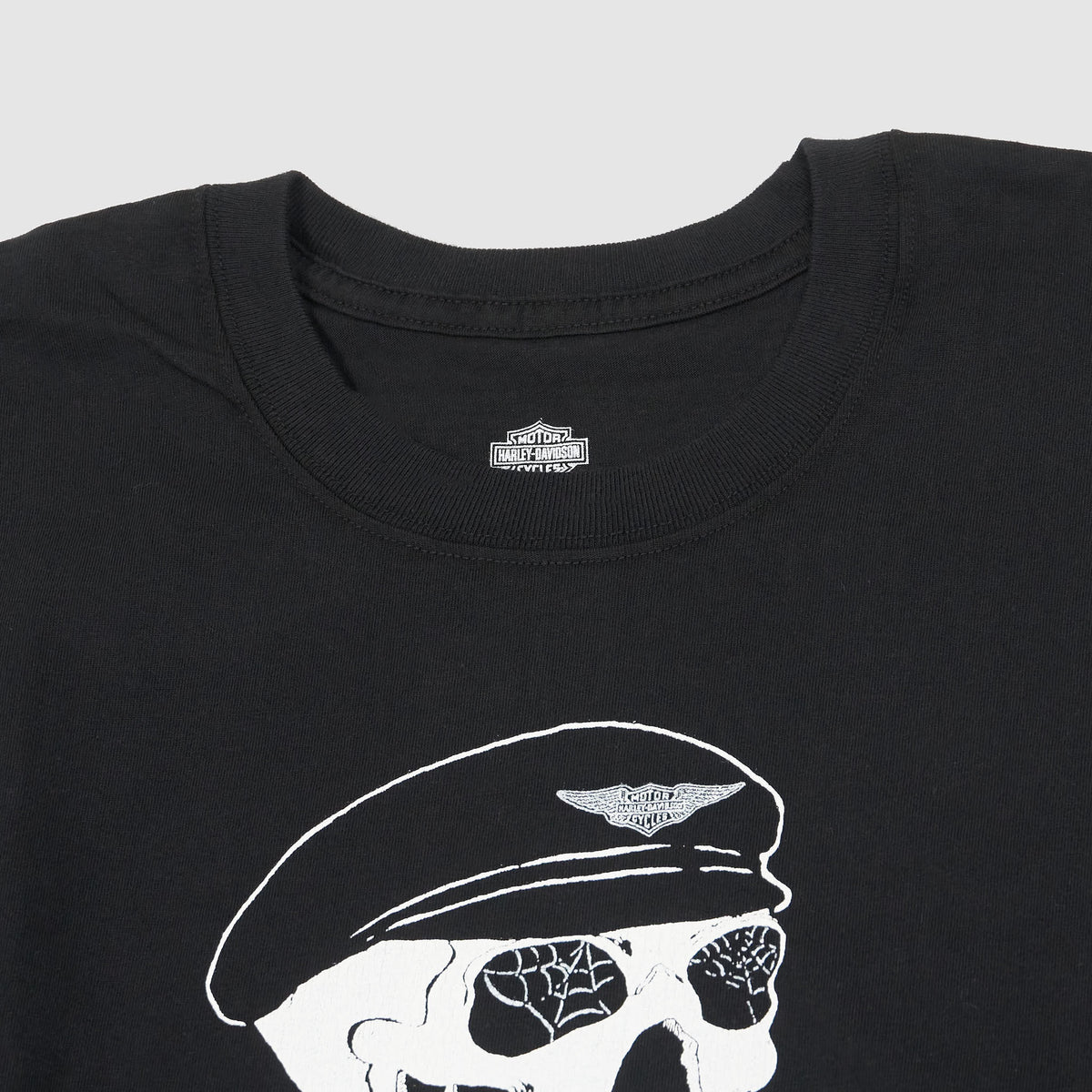 Neighborhood x Harley Davidson Skull Front Short Sleeve Crew Neck T-Shirt