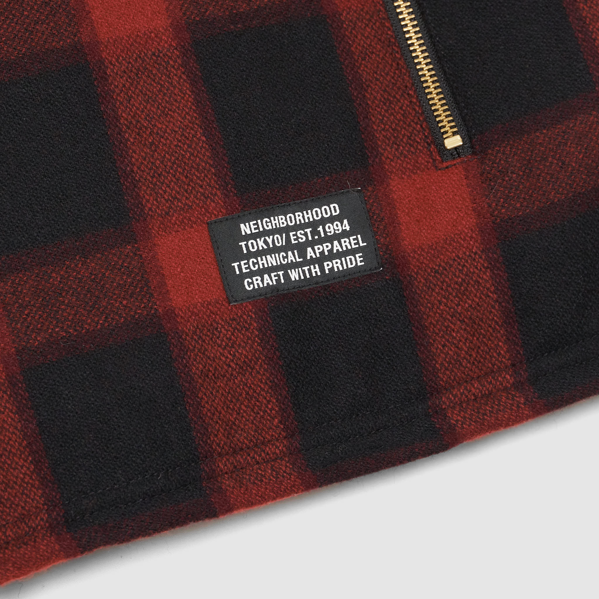 Neighborhood Buffalo Plaid Wool Blend Work Jacket - DeeCee style