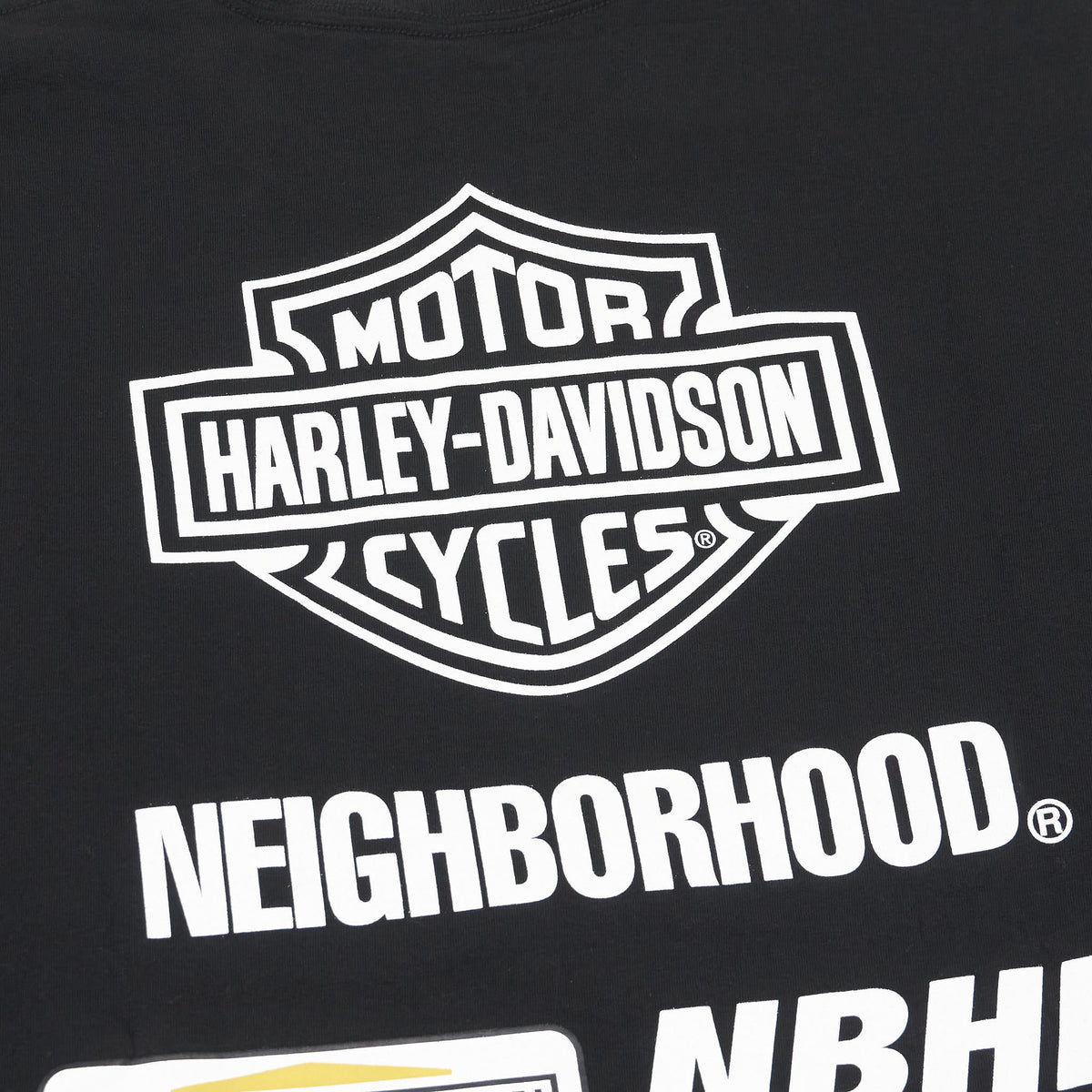 Neighborhood x Harley Davidson Skeleton Long Sleeve Crew Neck T-Shirt